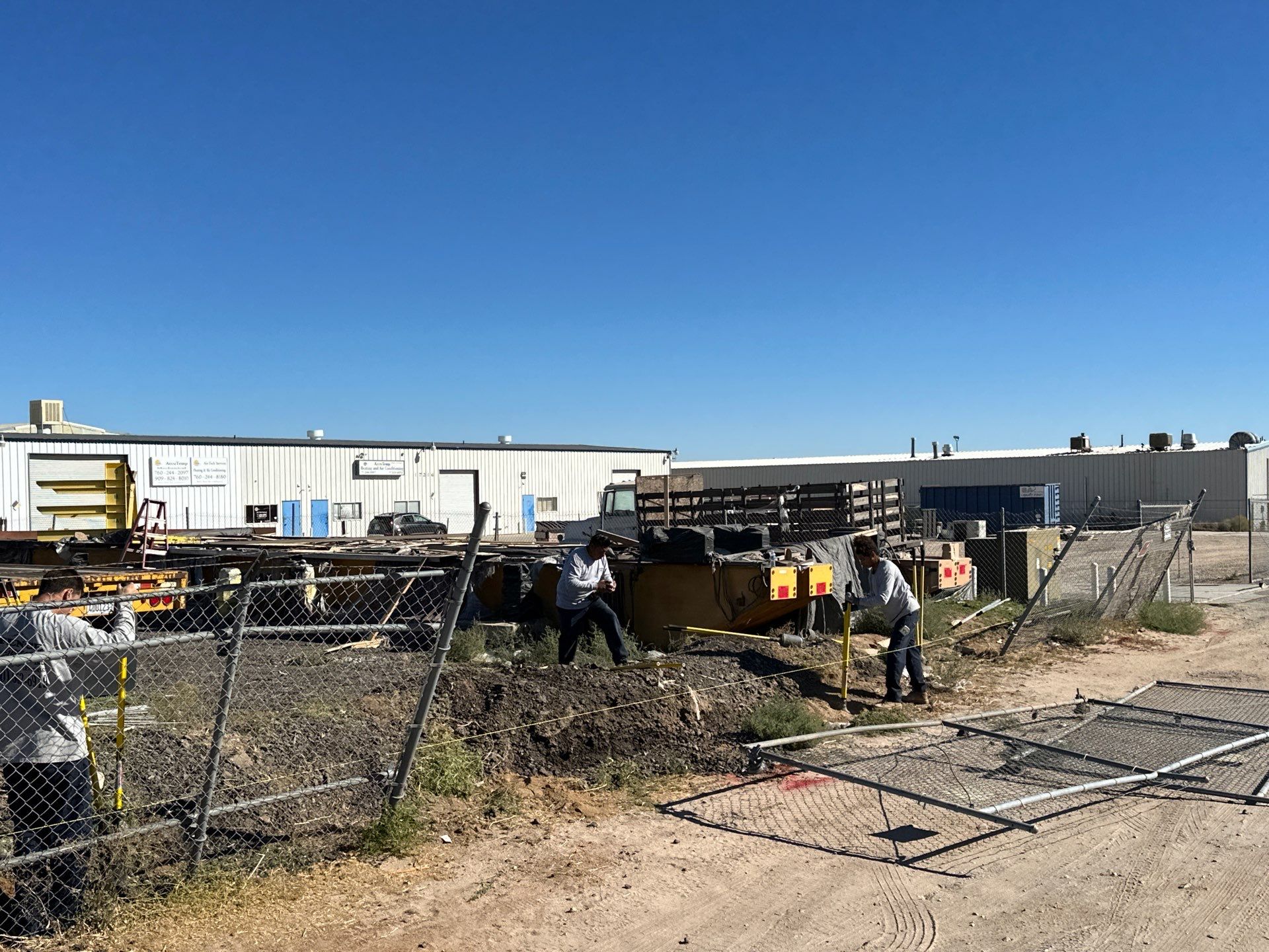 Commercial fence installation  by Fence Guys Inc. 