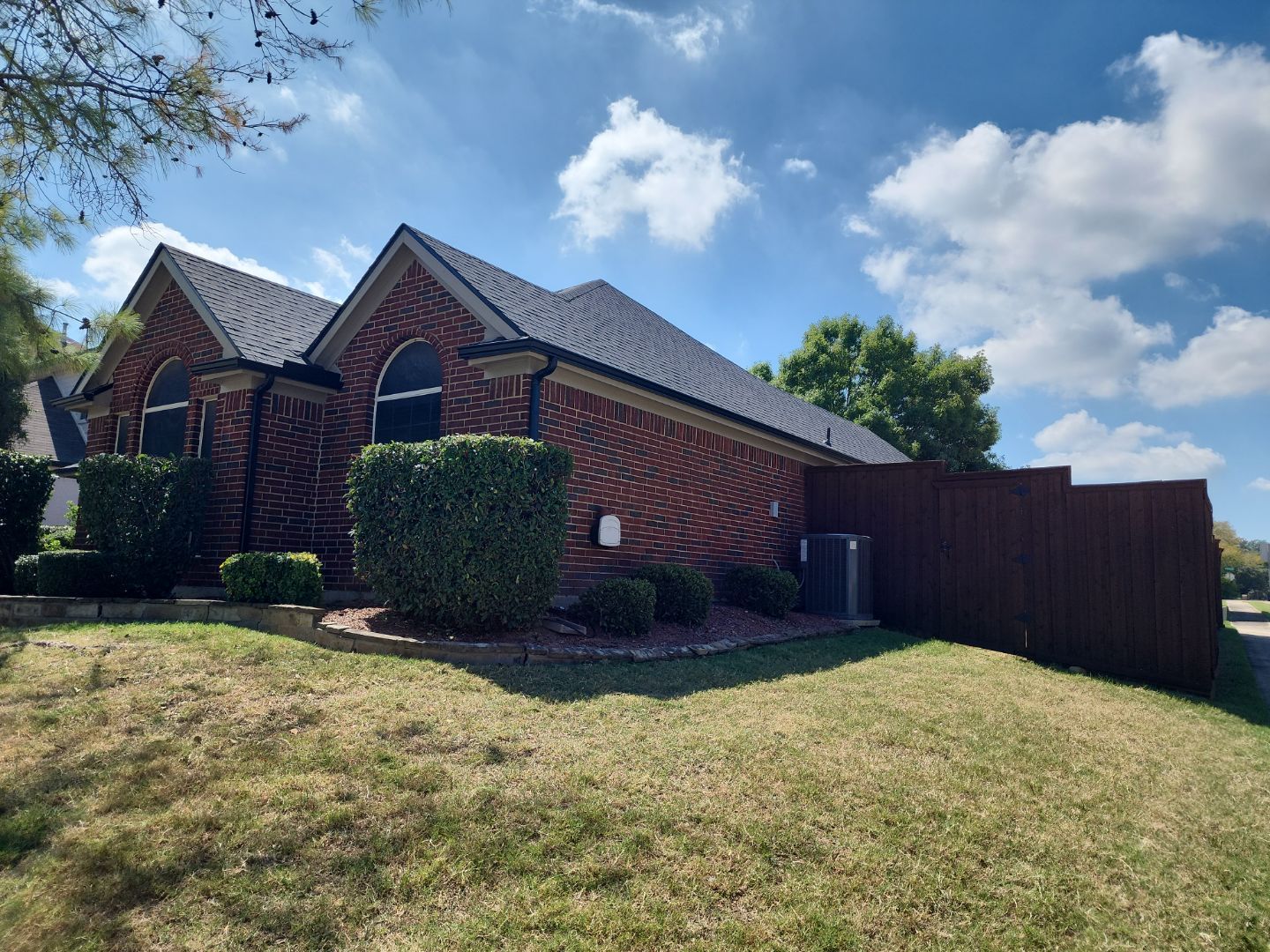 Exterior Makeover Reroof, Gutters and Exterior Paint by Tex-Line Roofing