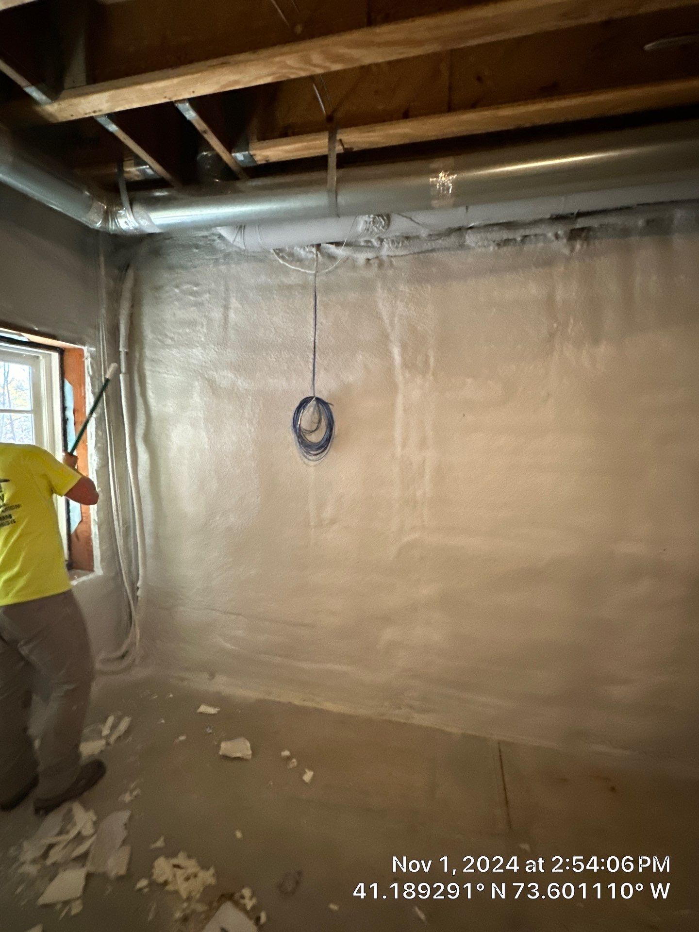 Attic Insulation using open cell spray foam by NYS Foam & Energy