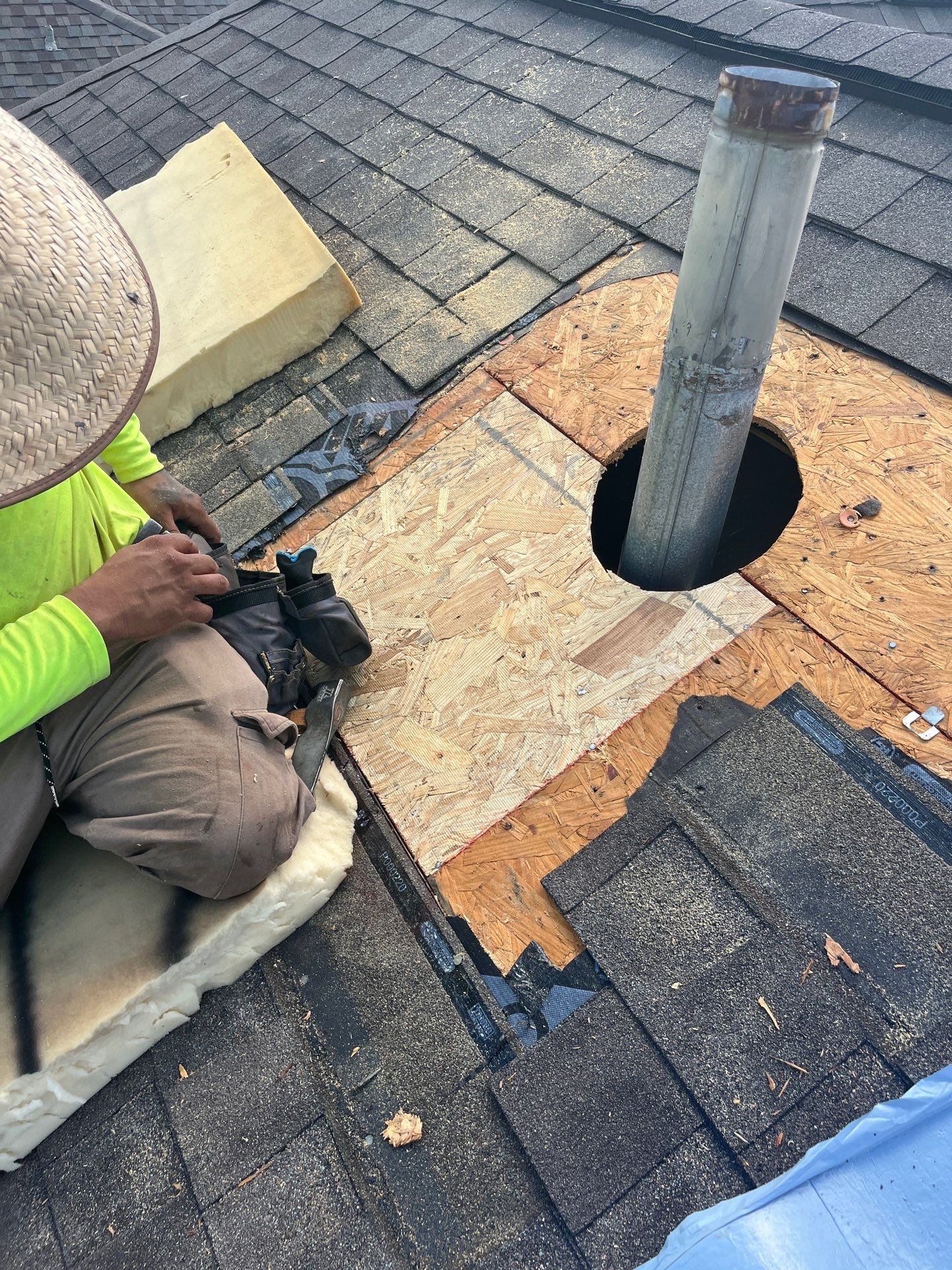 Hail Damage using Owen's Corning Duration (Lifetime) Shingles by Roof Repair Services LLC