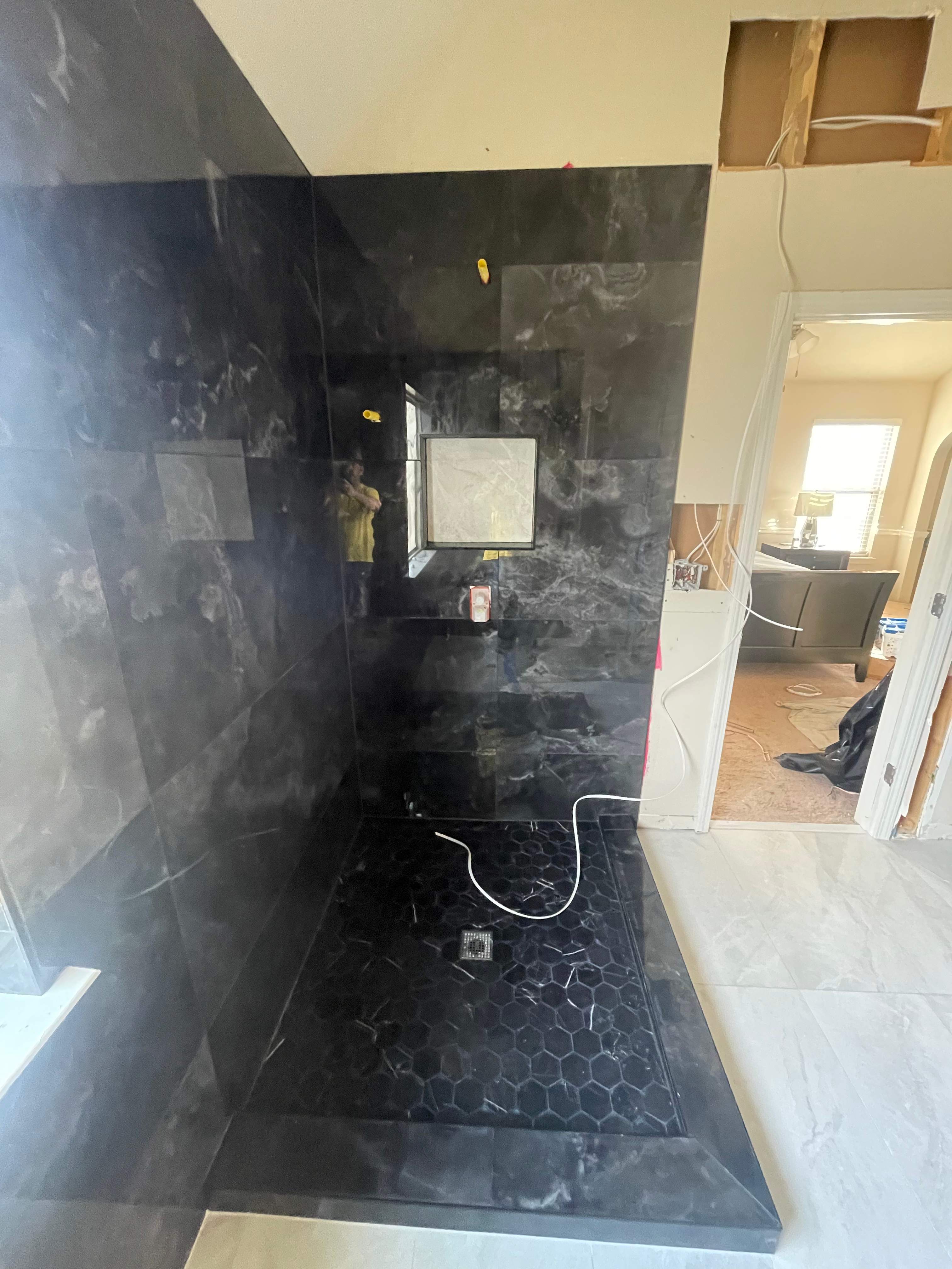 Master bathroom renovation by Prudencio