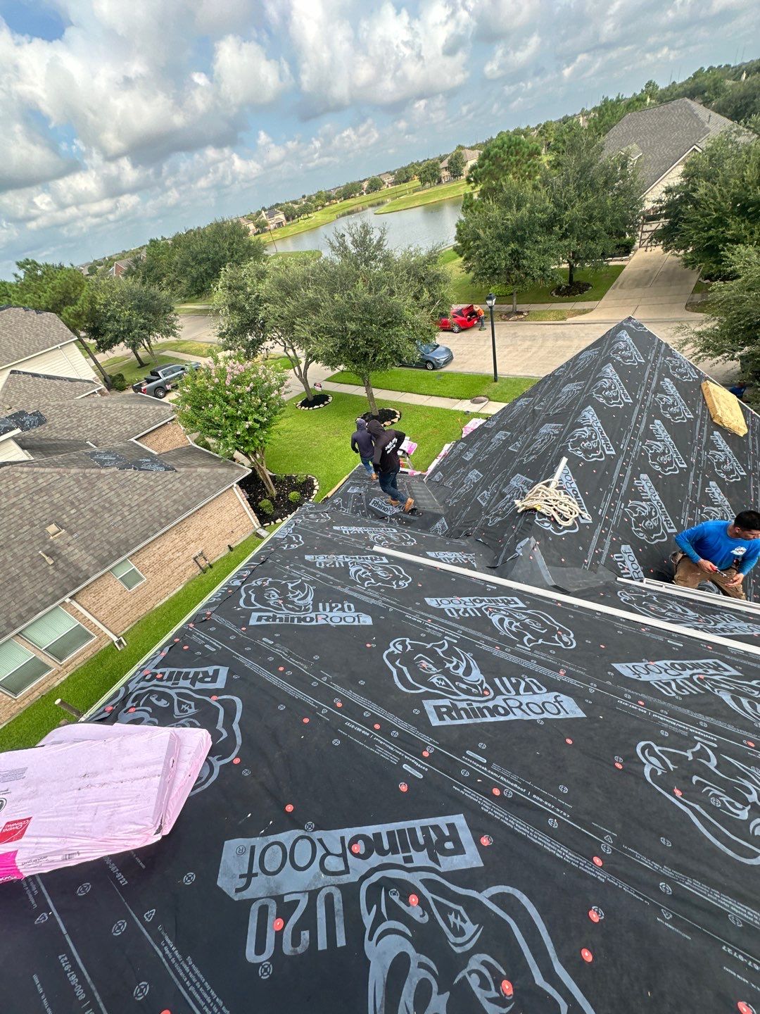 Residential Roofing Installation using Owen's Corning Duration (Lifetime) Shingles by Roof Repair Company