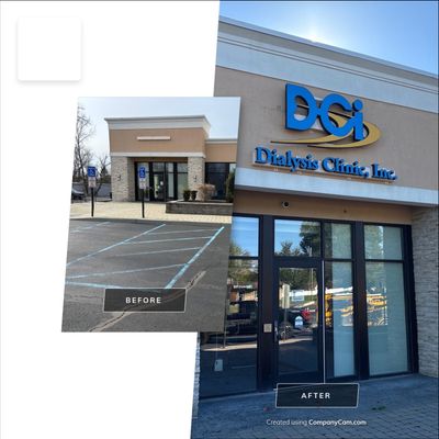 Dialysis Clinic Signage and Parking Lot Improvements in Albany