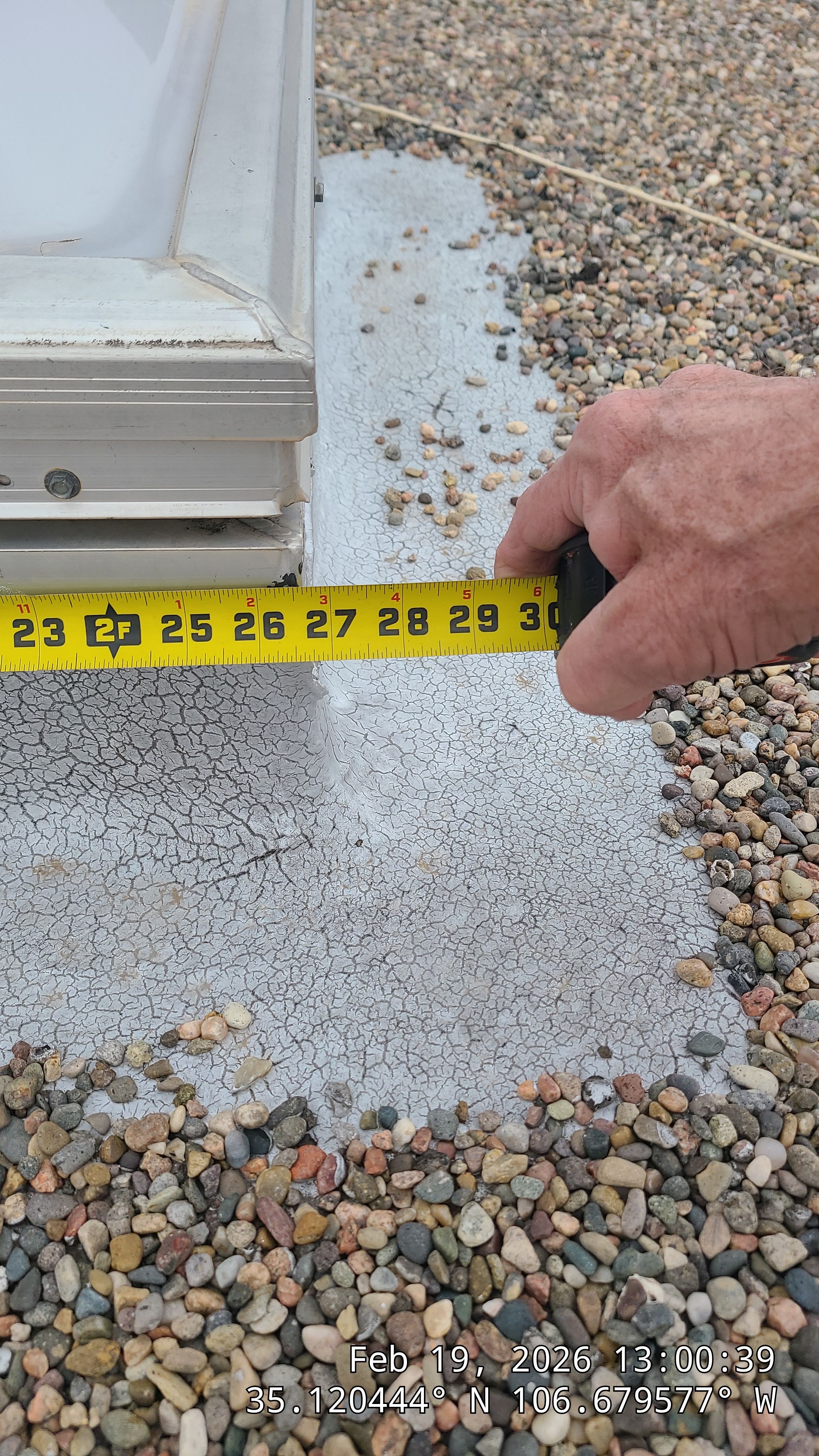 Roof Maintenance and Low-E Tempered Glass Skylight Replacement on Gravel Roof in Northwest Albuquerque by Doyle Roof Masters Inc