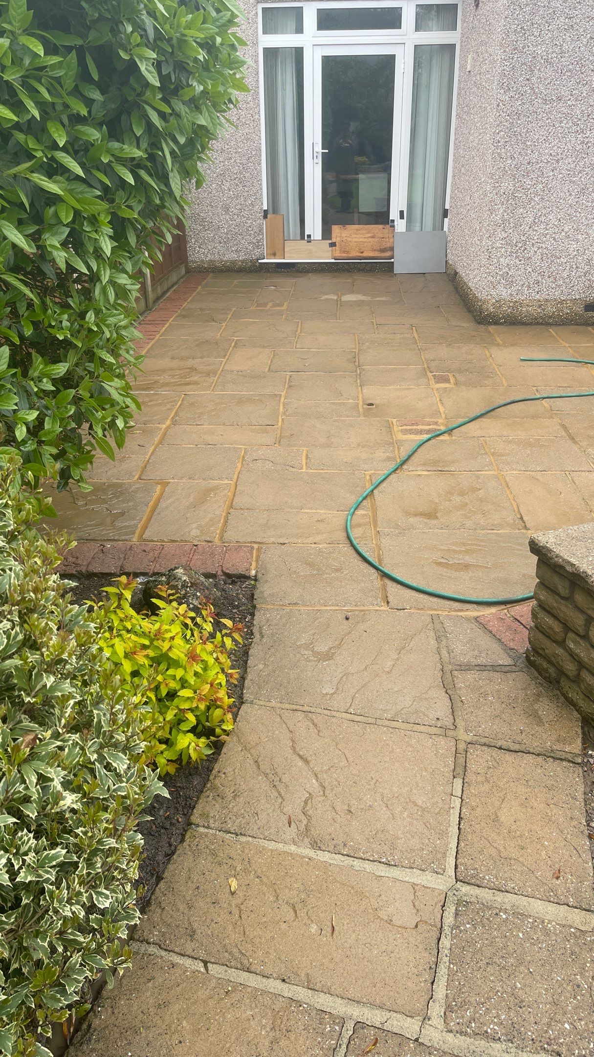 Patio Clean using Mosmatic Flat Surface Cleaner by Ges Exterior Cleaning ltd