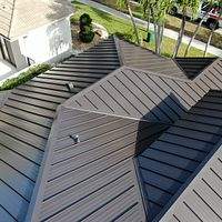 24ga 1.5" Mechanical Seam Dark Bronze  by Total Roofing System The Metal Roof Experts