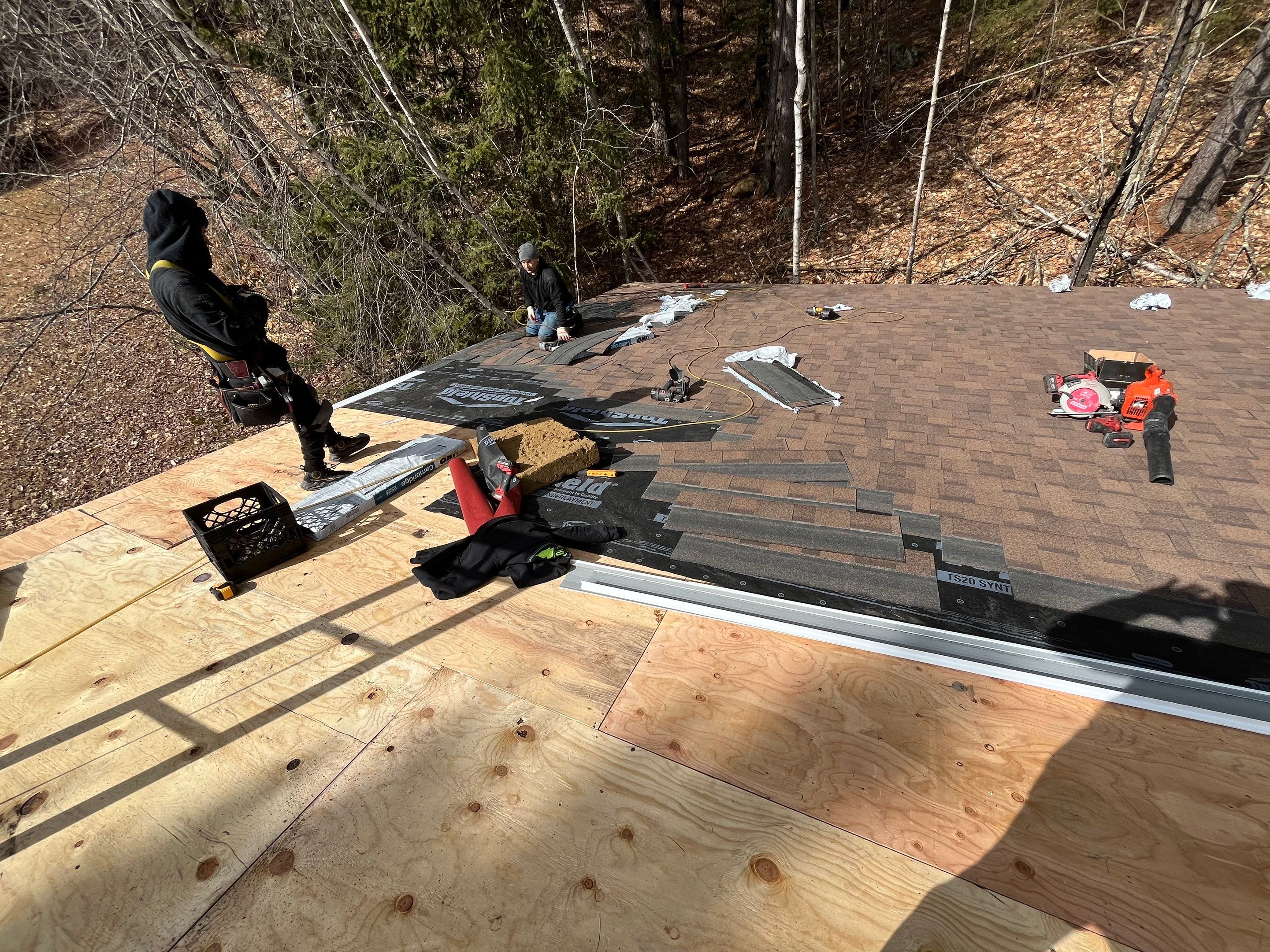 New Asphalt Roof in Alton New Hampshire by Tall pine roofing