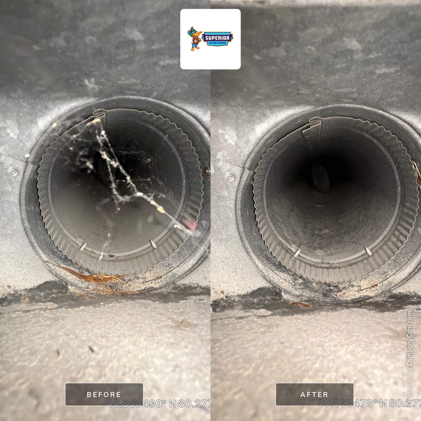 Air Duct Cleaning With a Vacuum Truck in Ellwood City, PA by Superior Air Duct Cleaning