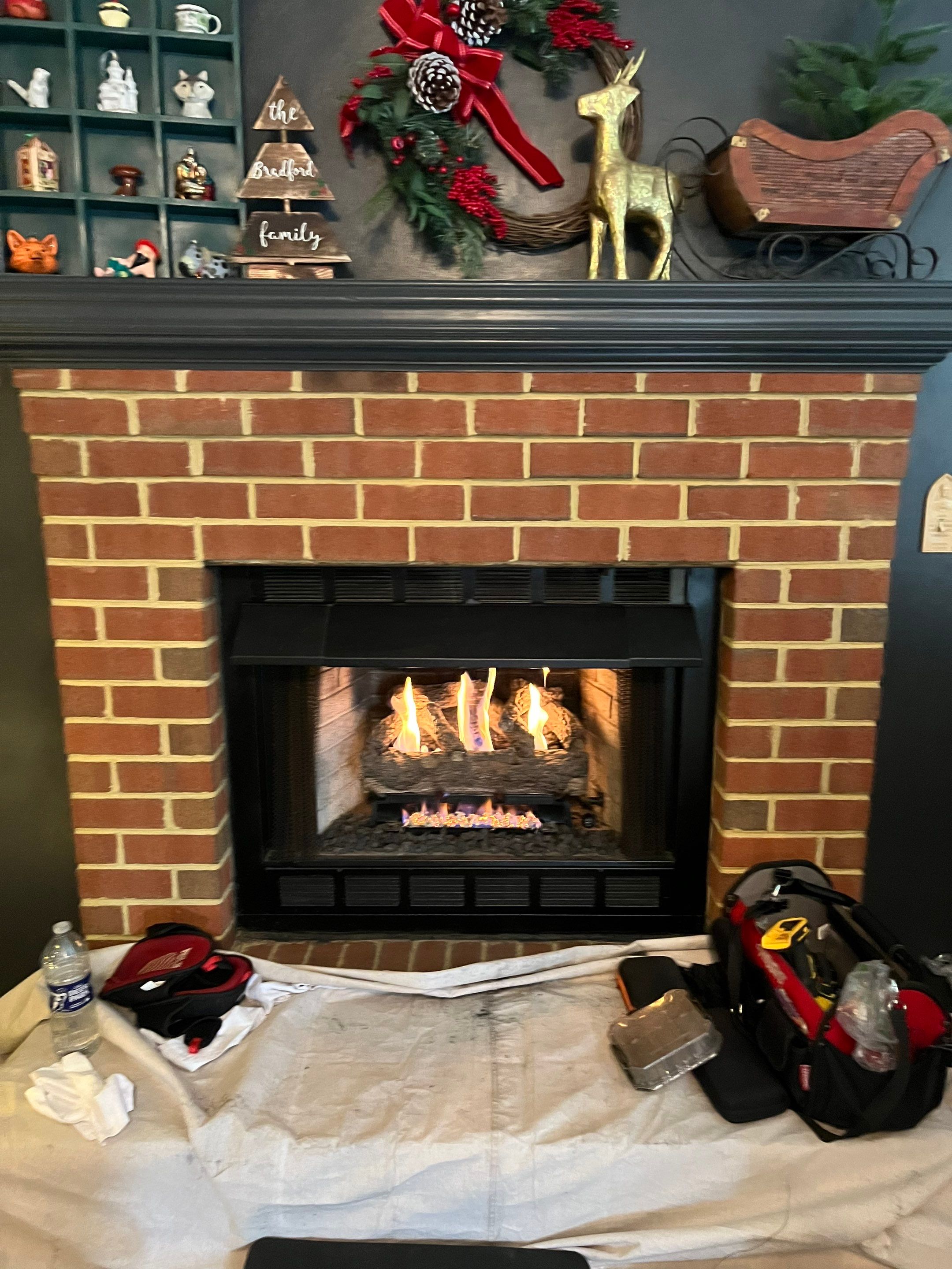 Gas Fireplace Service by Premier Chimney and Roofing