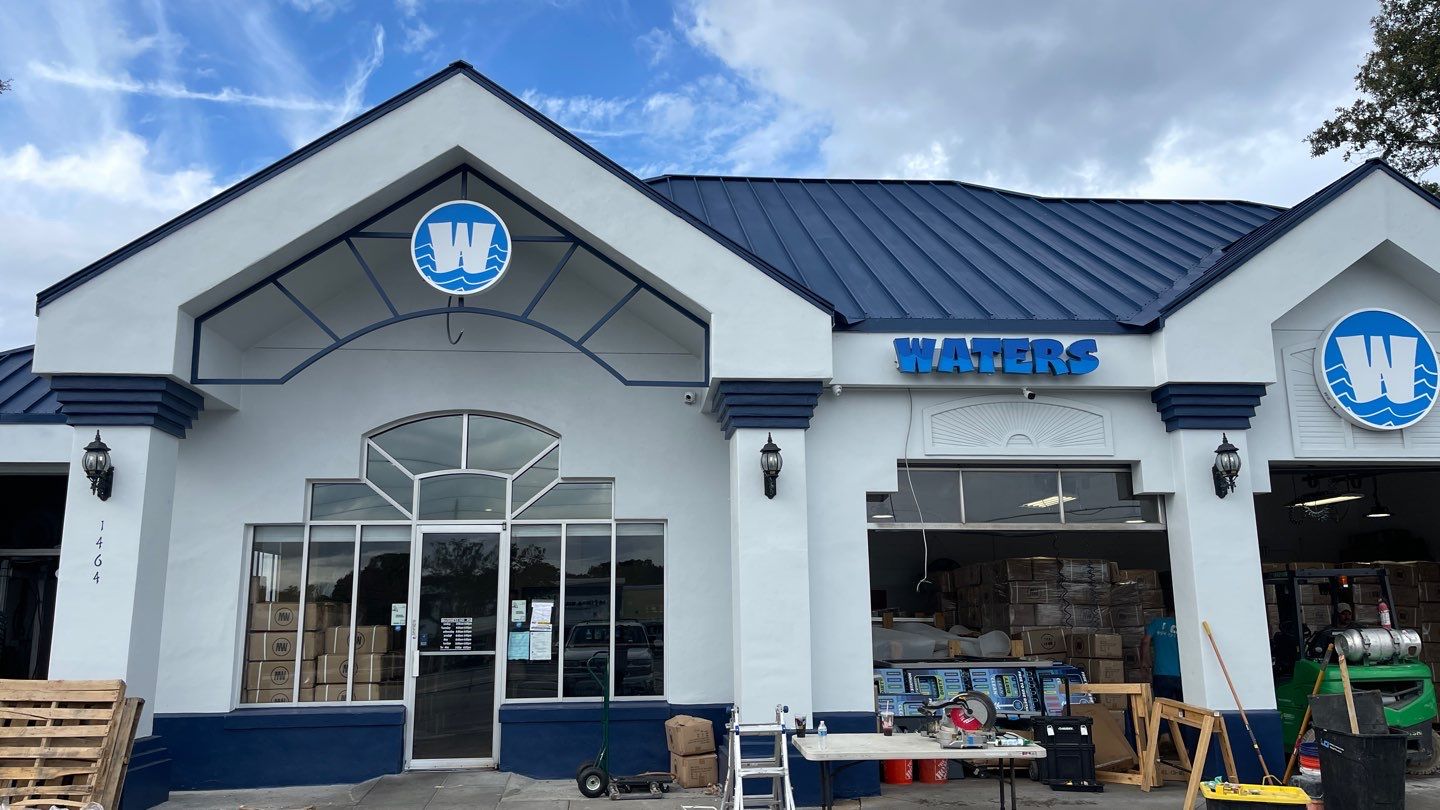 Waters Car Wash Monument Sign and Channel Letters by SignCrafters