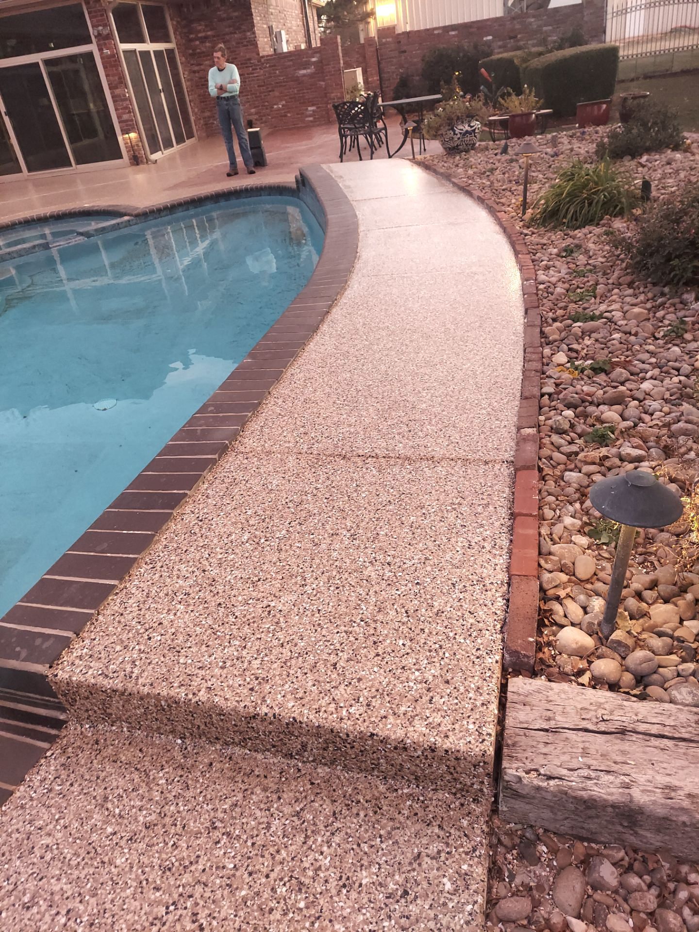Pool Deck w/ Sandstone by Copperhead Coatings