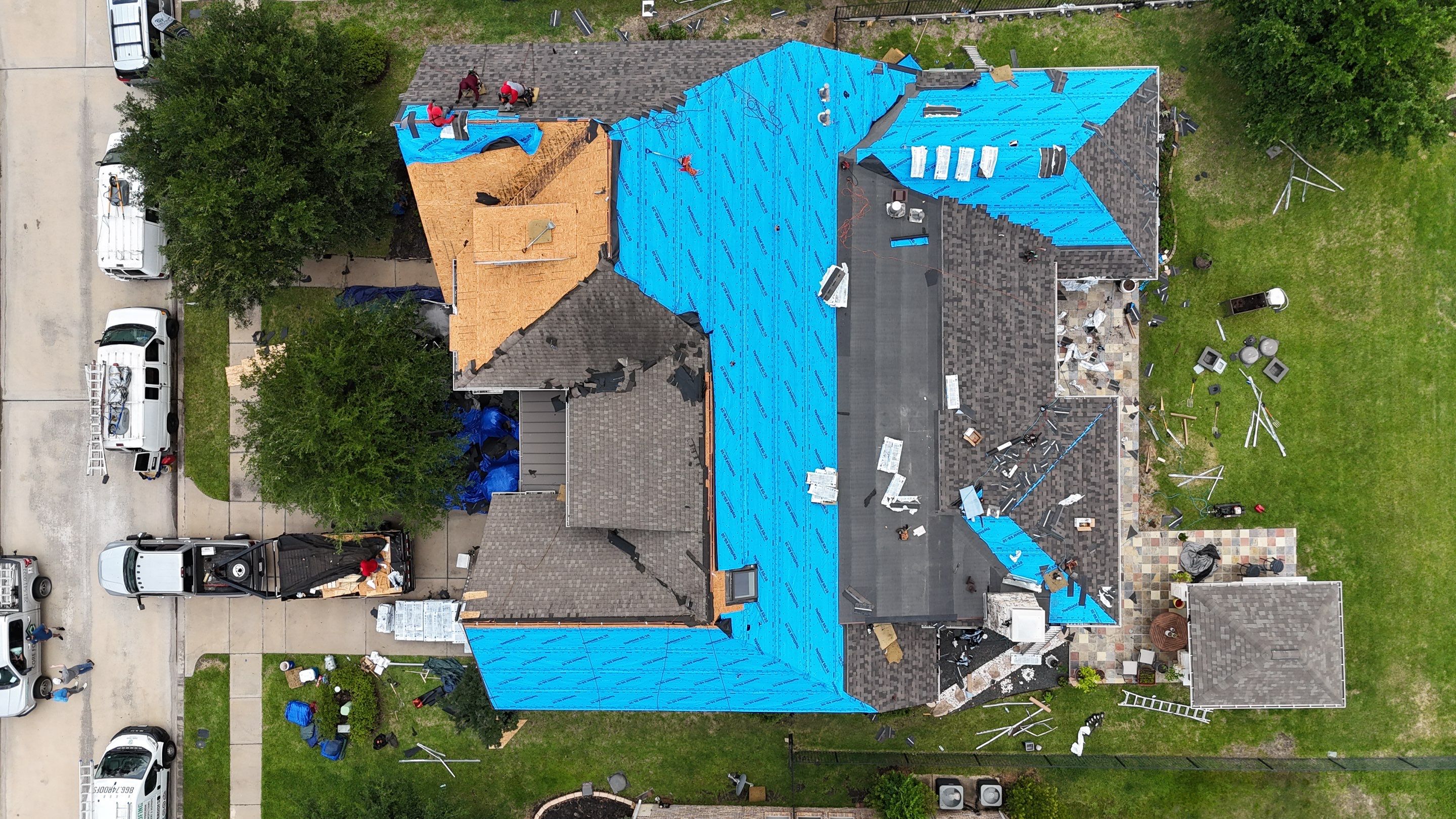 Residential Roofing Installation using IKO Dynasty by Core Four Roofing