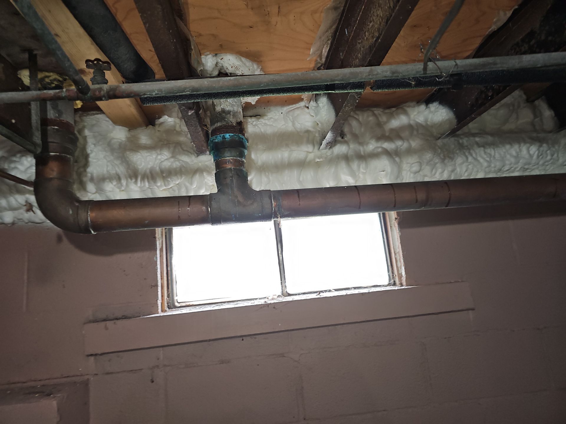 Attic Insulation using open cell spray foam by NYS Foam & Energy