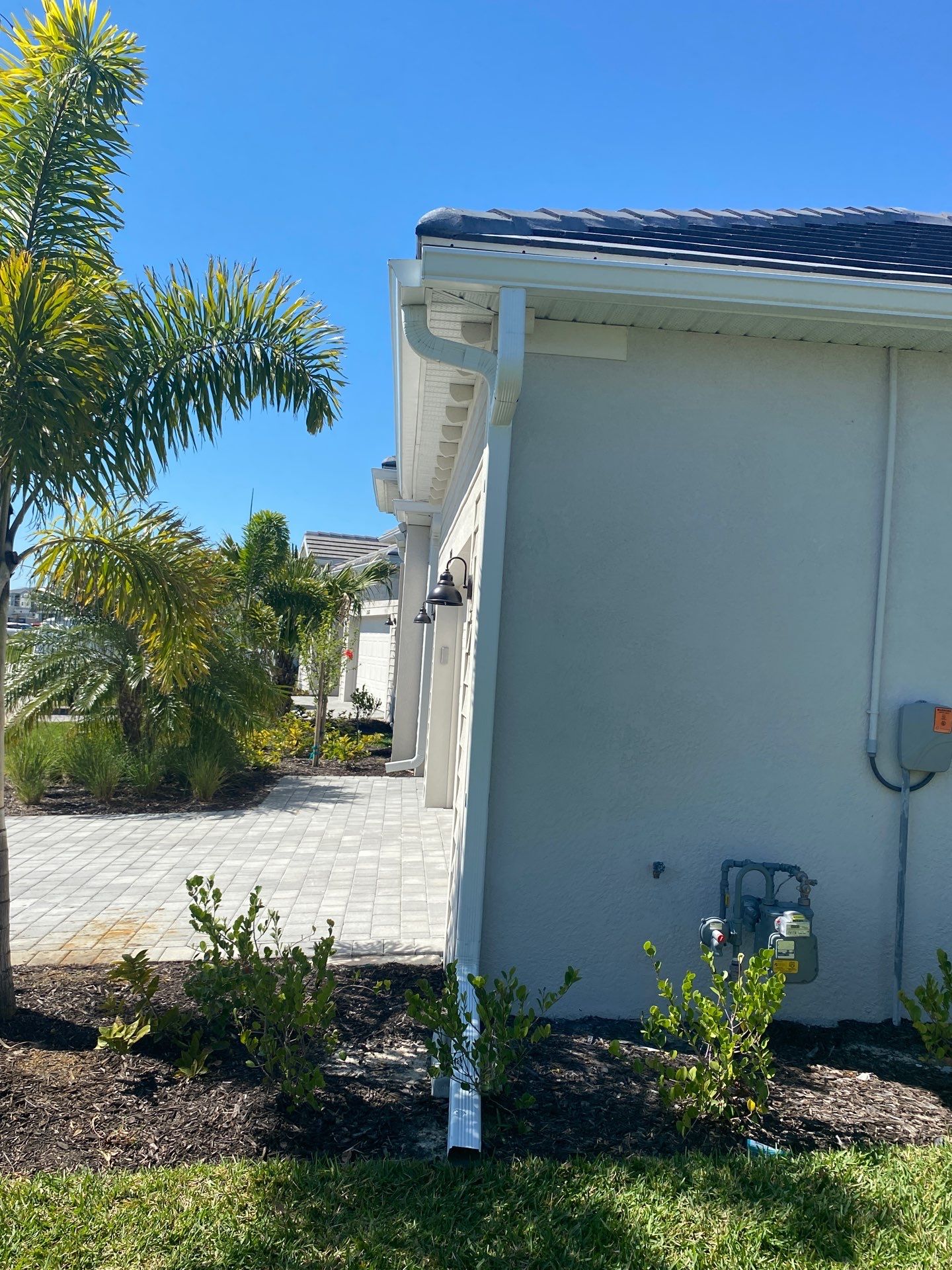 3x4 Elbow Gutter Installation in Punta Gorda FL by Gutter Professors