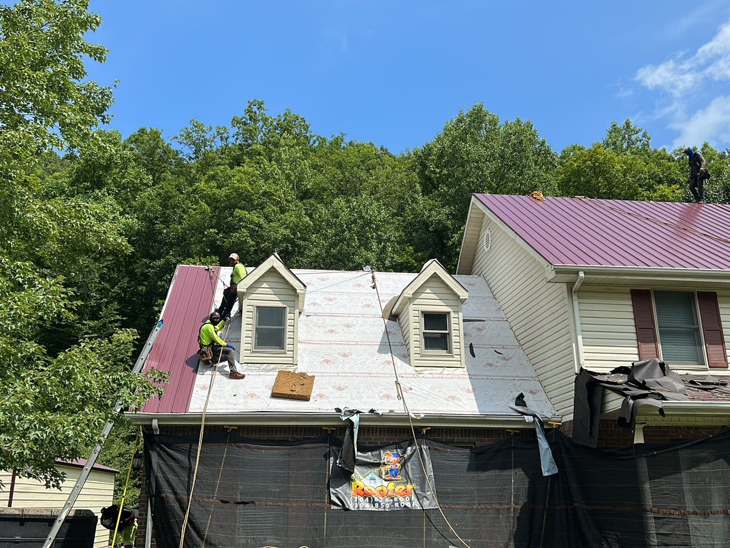Residential Roofing Installation using Metal by Mr. Roofer