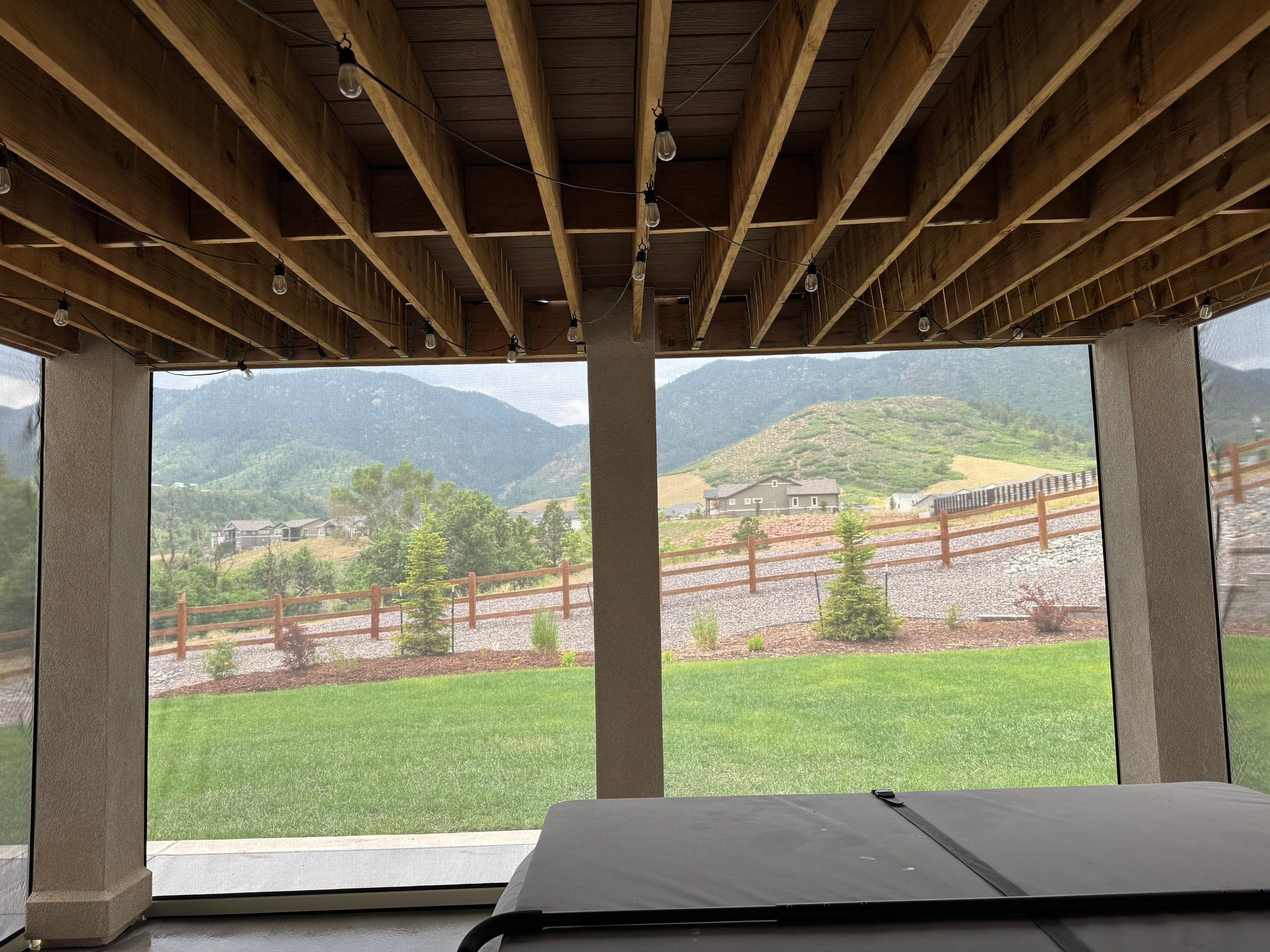 Motorized Screens using Progressive MagnaTrack Screens by Outdoor Solutions Colorado