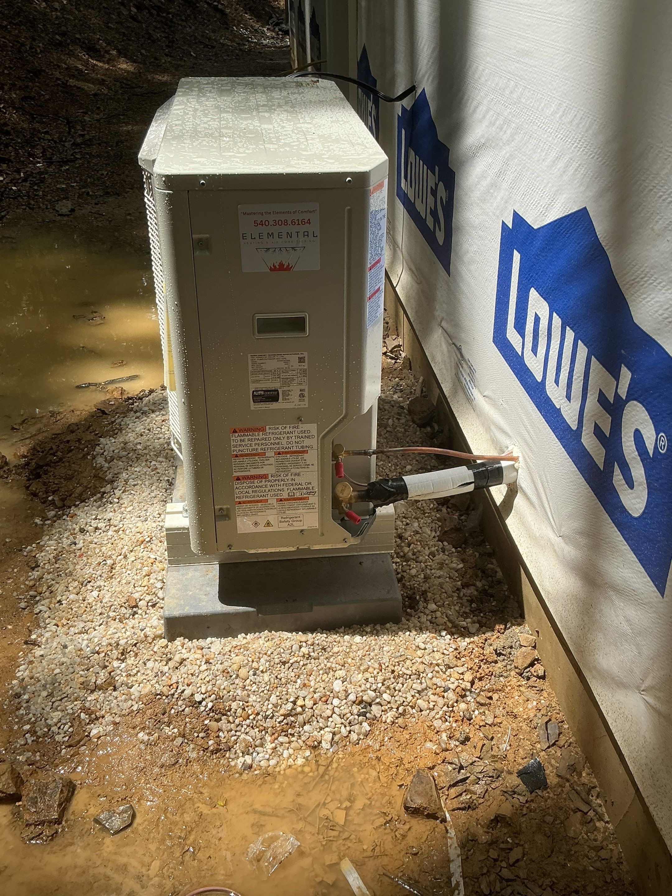 New install near Wolf Gap by Elemental Heating and air conditioning LLC