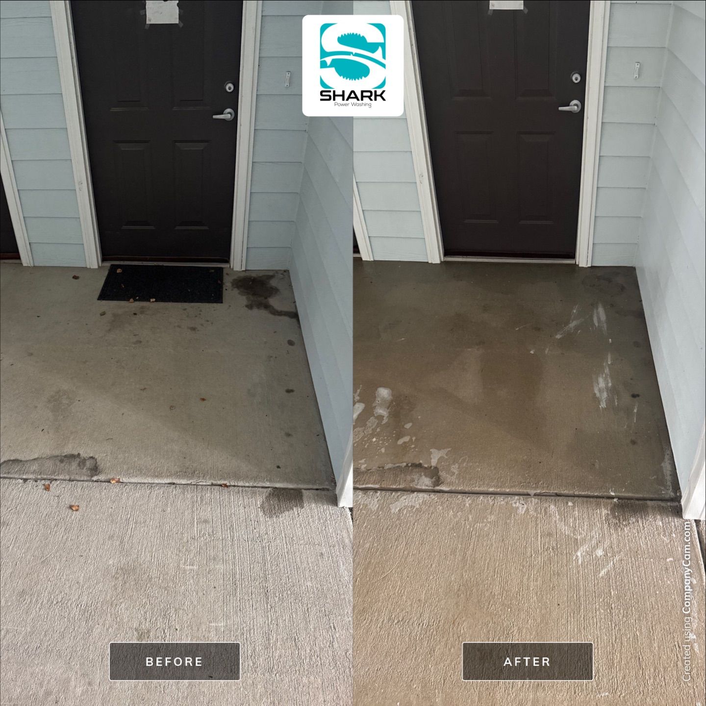 Concrete Cleaning in Wilmington by Shark Power Washing