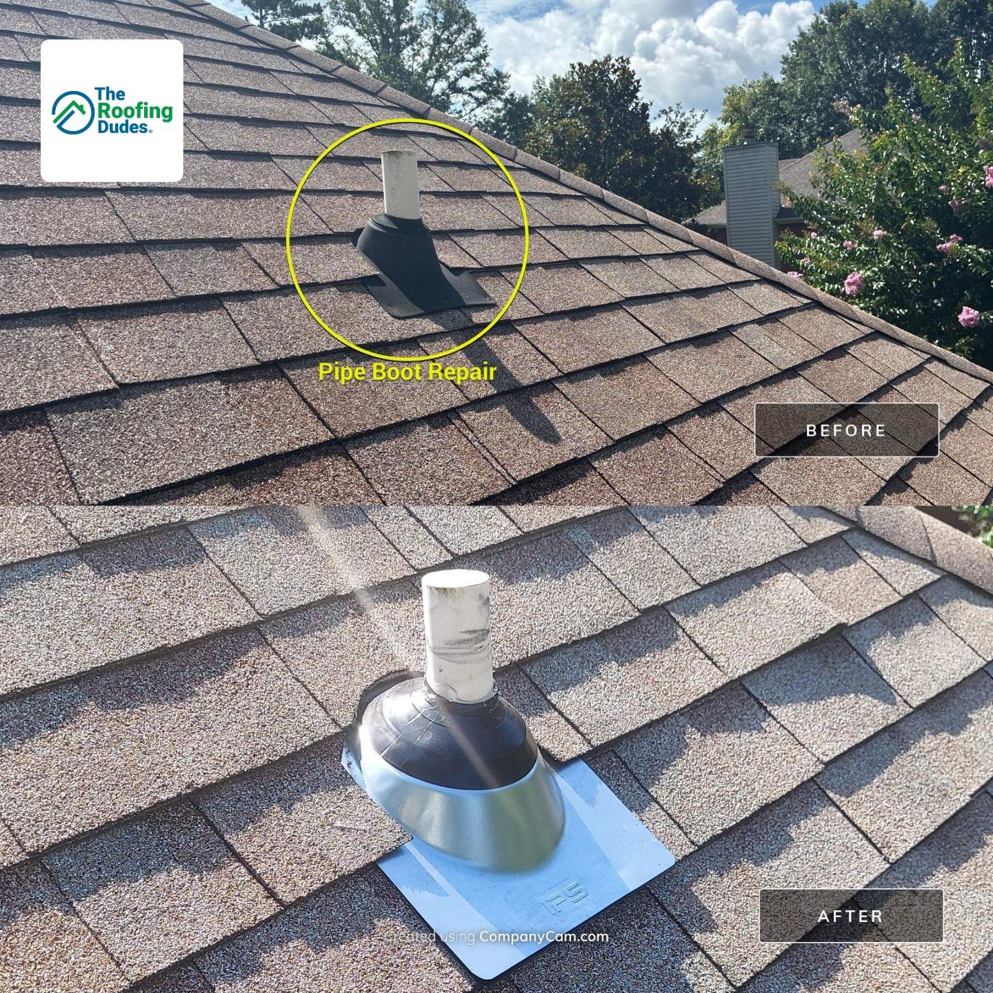 Pipe Boots and Chimney Cap Replacement in Montevallo by The Roofing Dudes