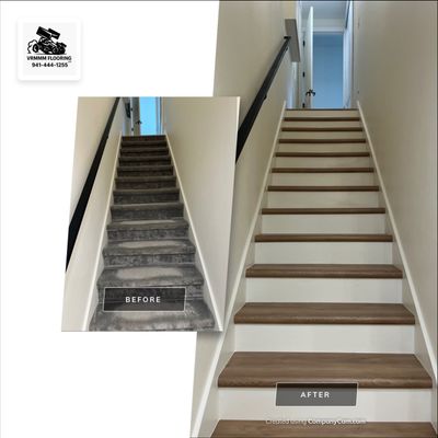 LVP stair upgrade