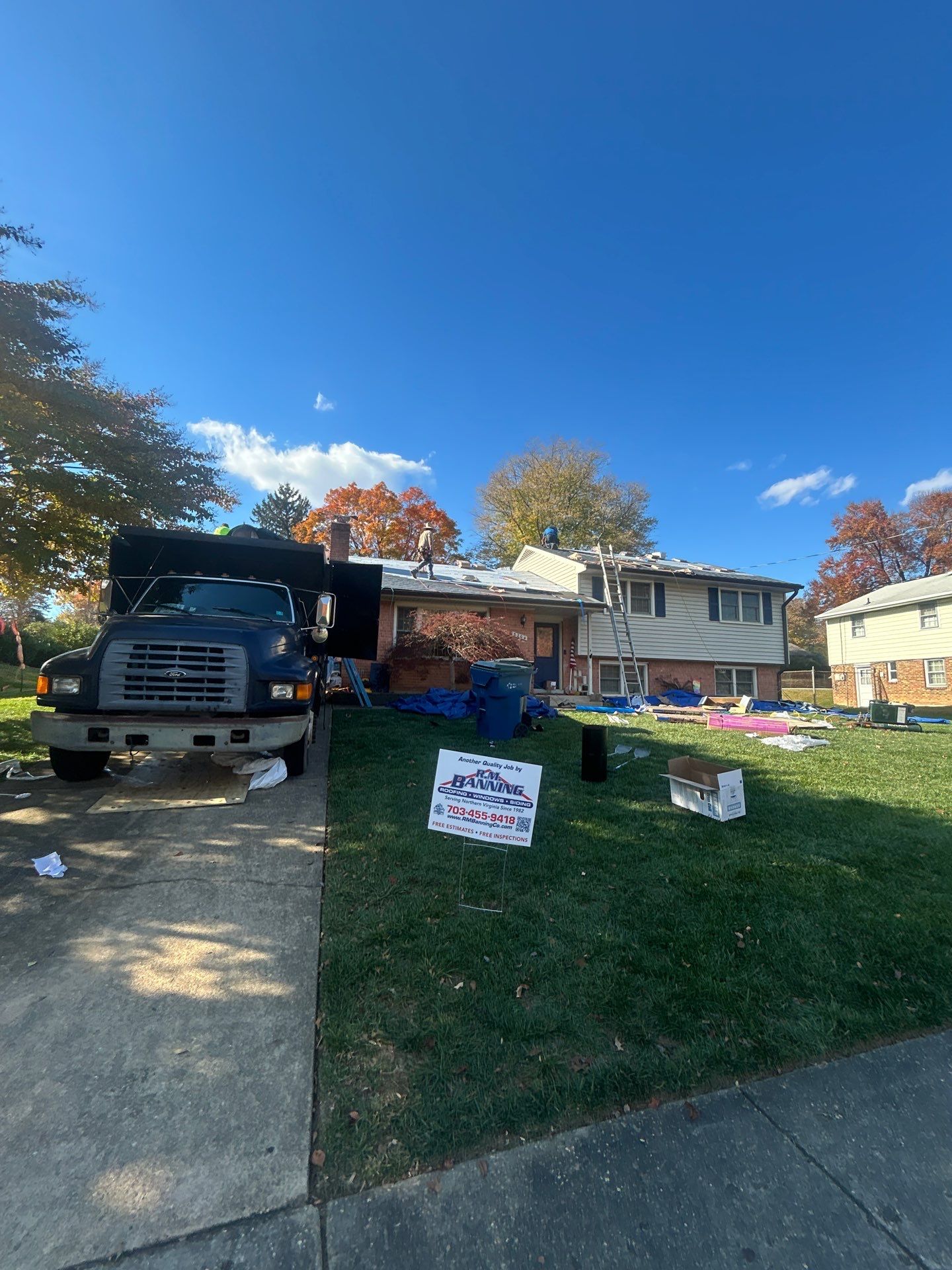 Faifax : Residential Roof Replacement with CertainTeed Landmark Pro in Max Def Coastal Blue  by RM Banning, Inc.