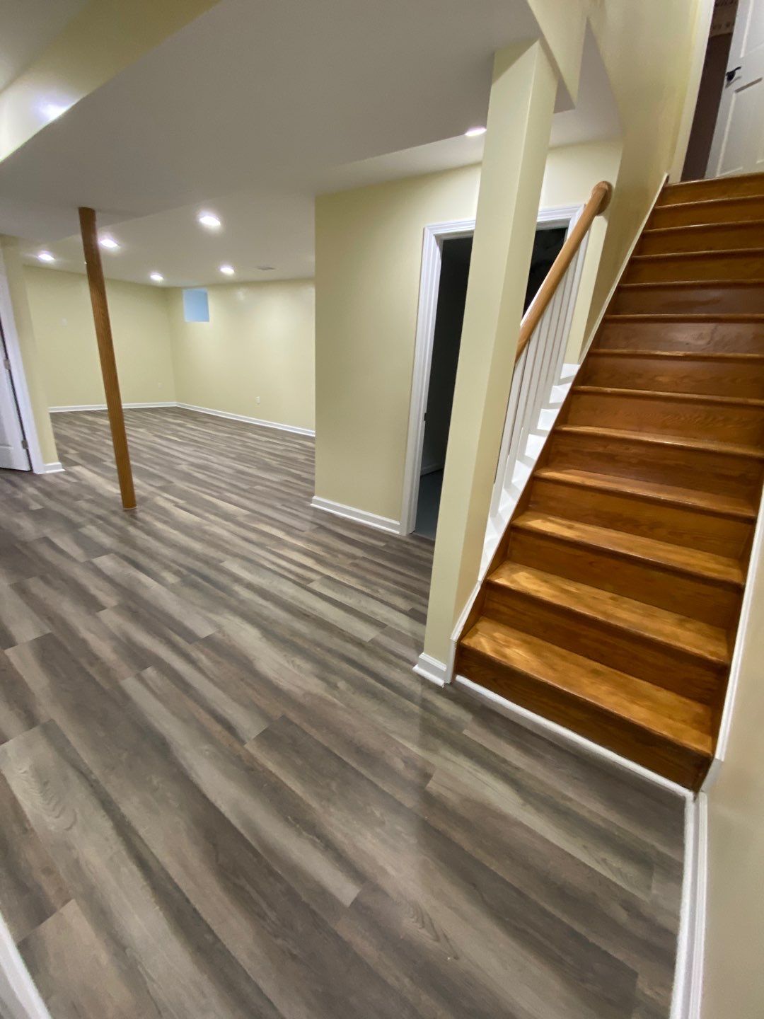 Basement Remodel using new paint by Jesus Master Handyman LLC 