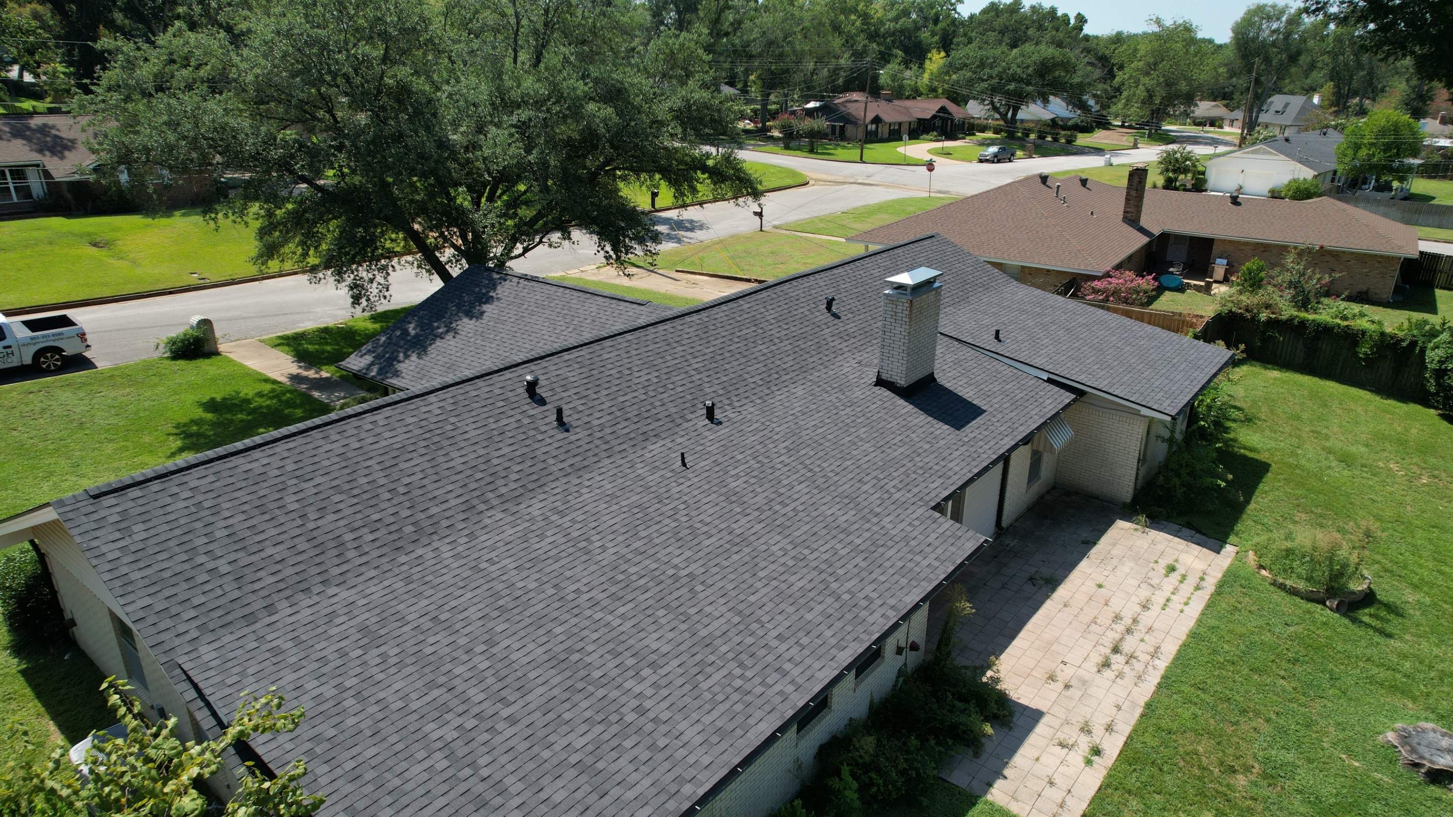 Residential Roofing Installation using Certainteed LandMark Class 3 - Moire Black by Sky High Roofing