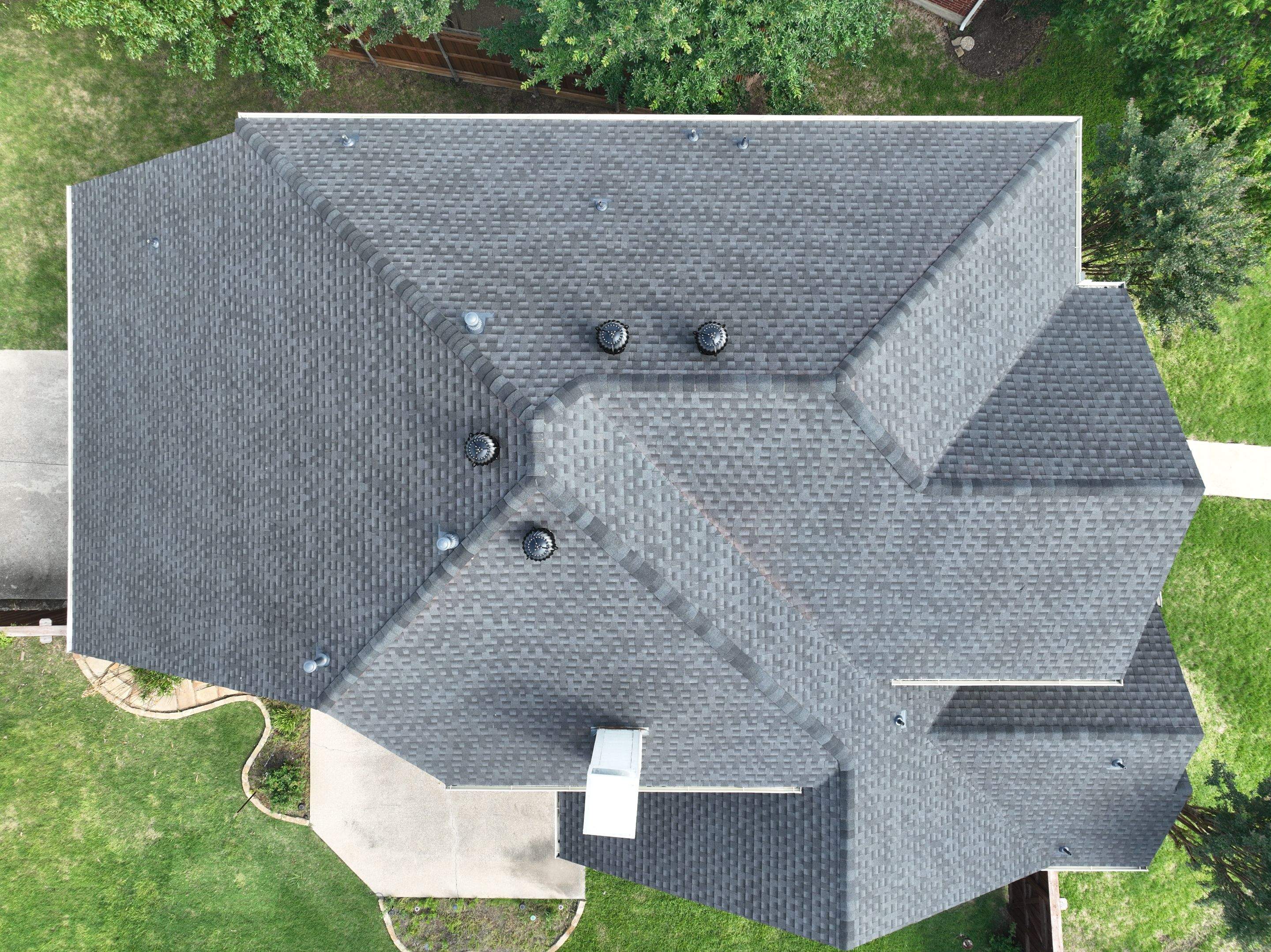 Residential Roofing Installation using GAF Timberline HDZ Charcoal by OneSource Roofing and Restoration