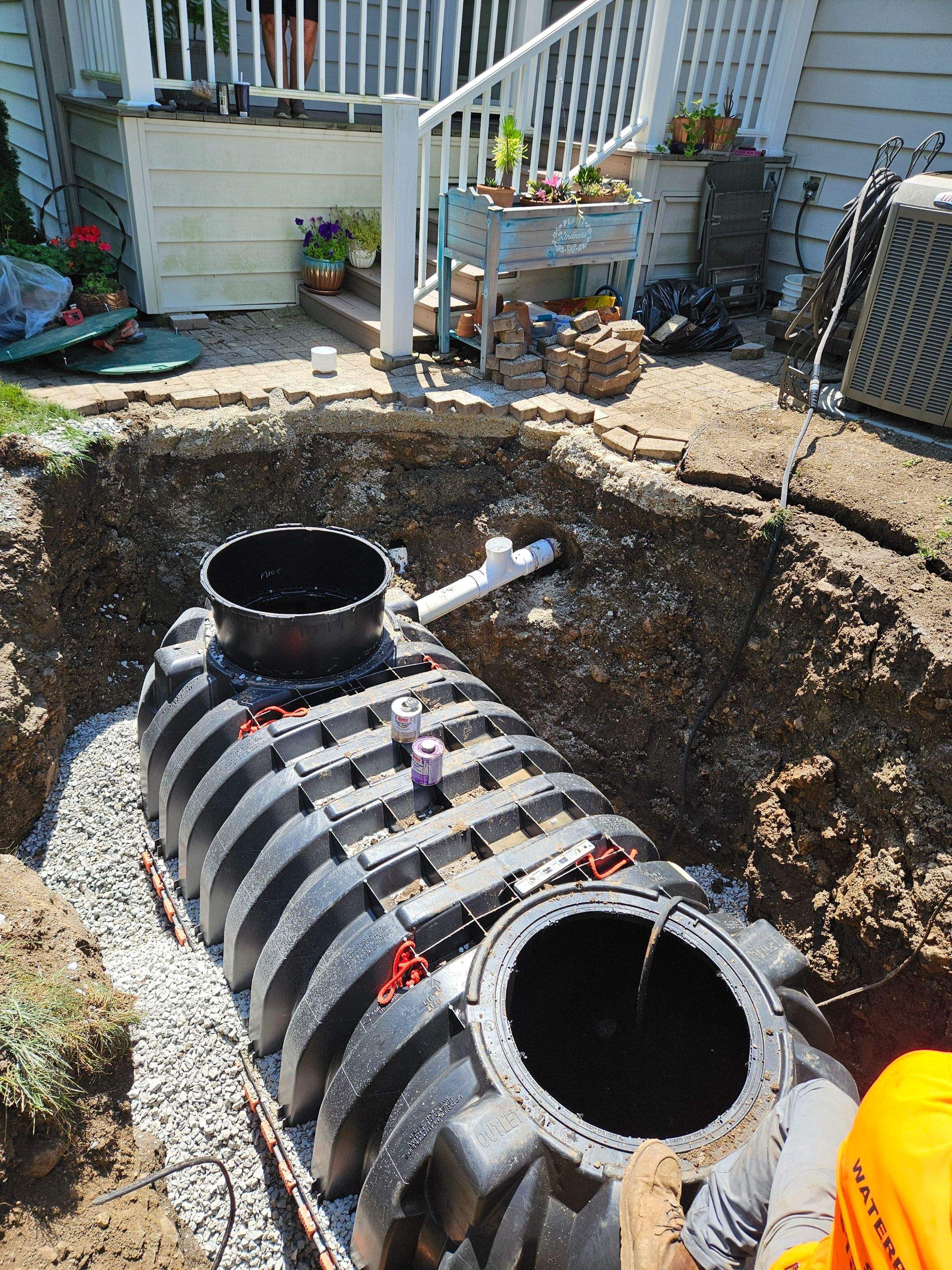 1000 Gallon Septic Installation by Allied Water Services