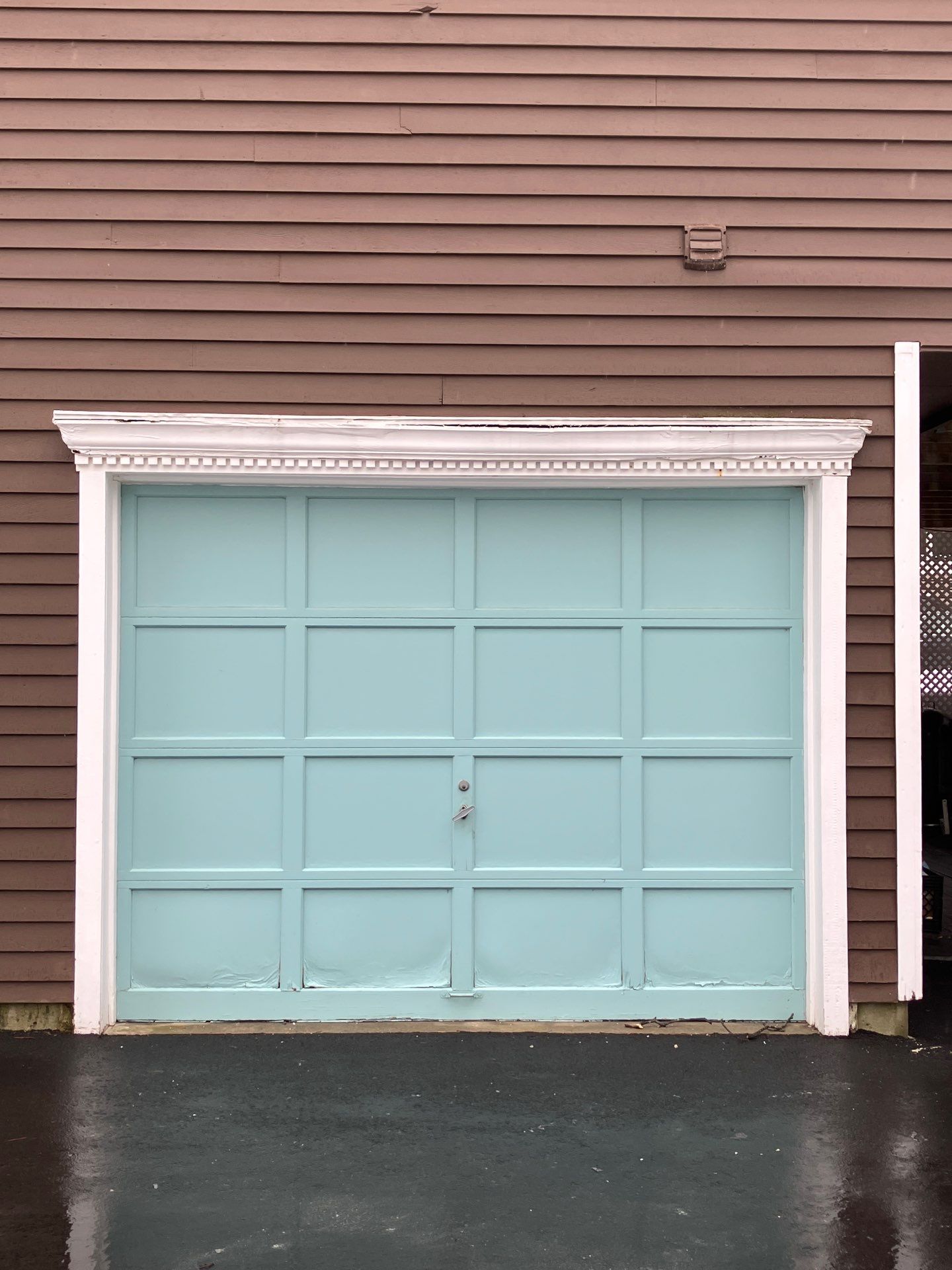 Refined Garage Door Upgrade with Modern Finish by DiGiorgi Roofing and Siding Inc