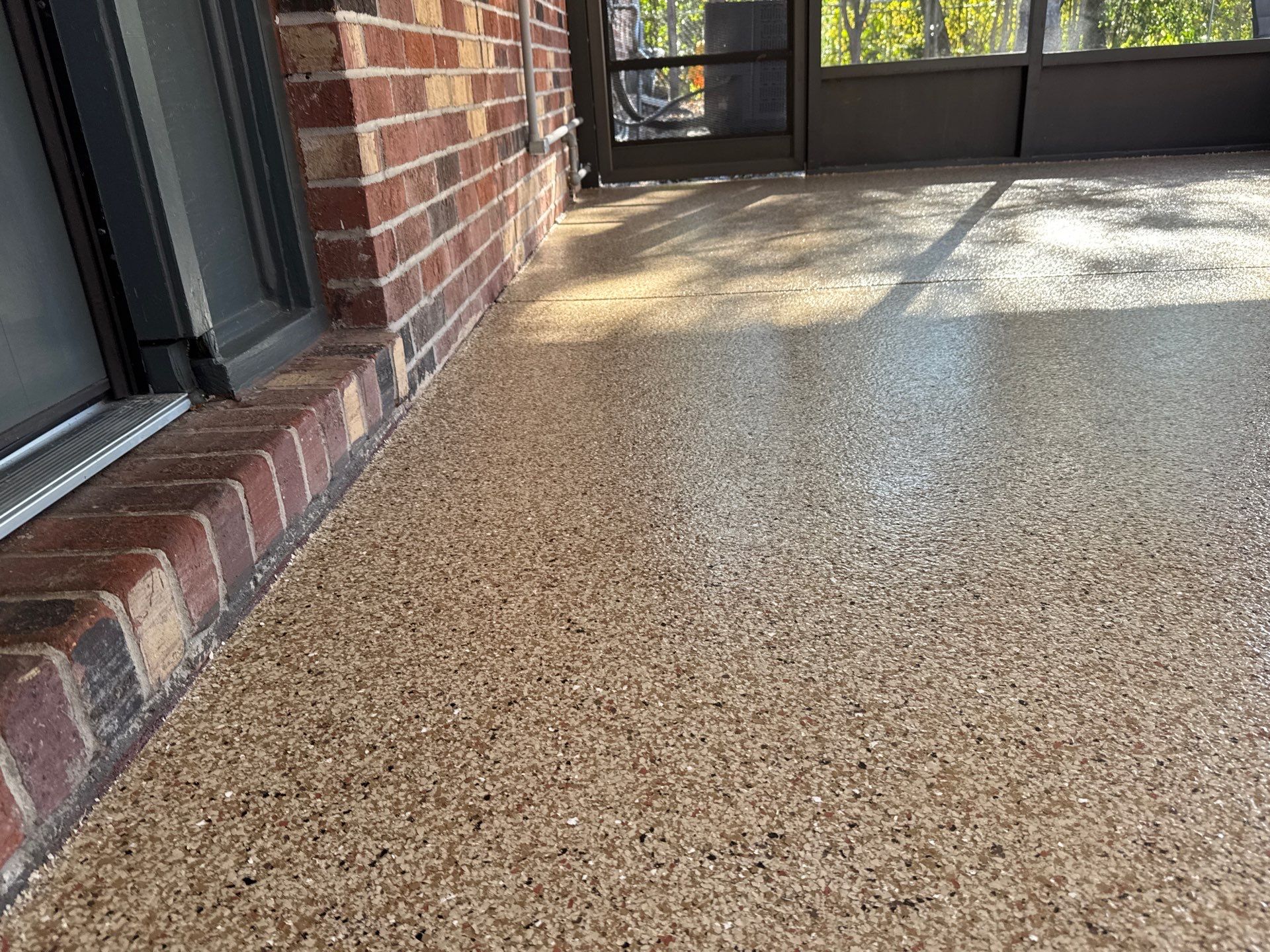 Porch in Gainesville, FL in Pecan by Cross Creek Concrete Coatings