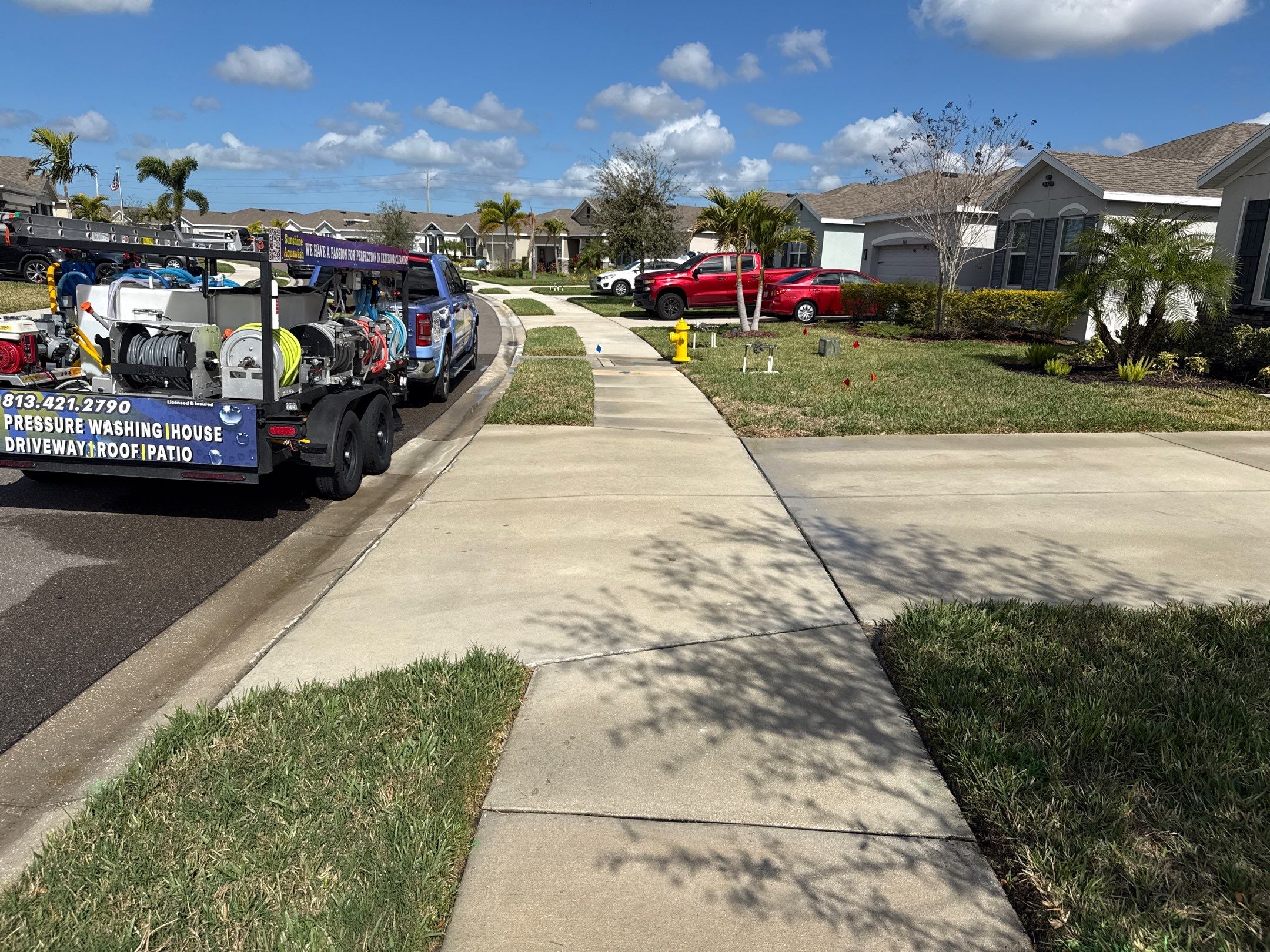 House Wash, Lanai Cleaning & Driveway Washing | Willow Walk Palmetto FL by Sunshine AquaWash