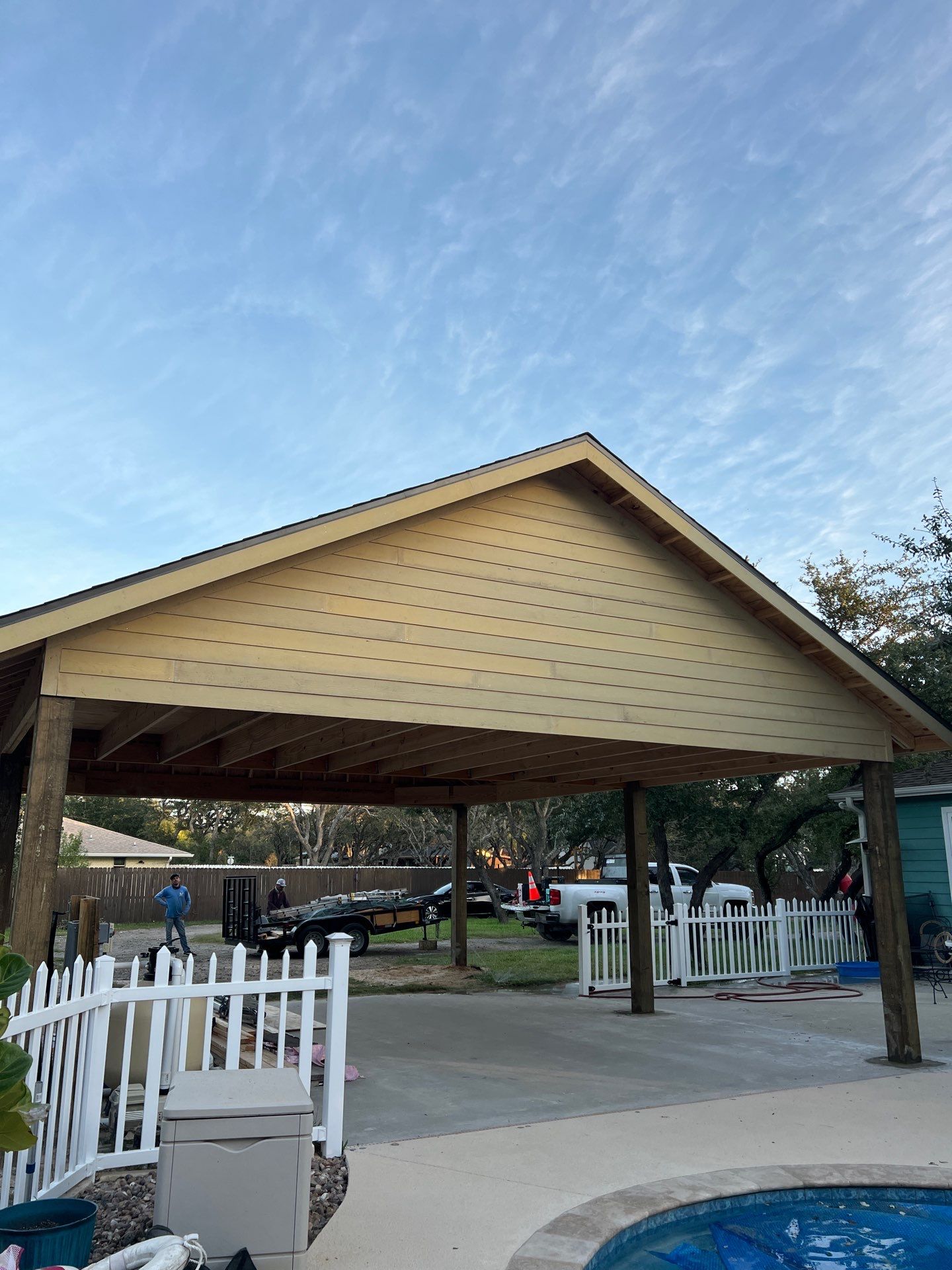 Patio? We got you Covered! by Bayfront Roofing and Construction
