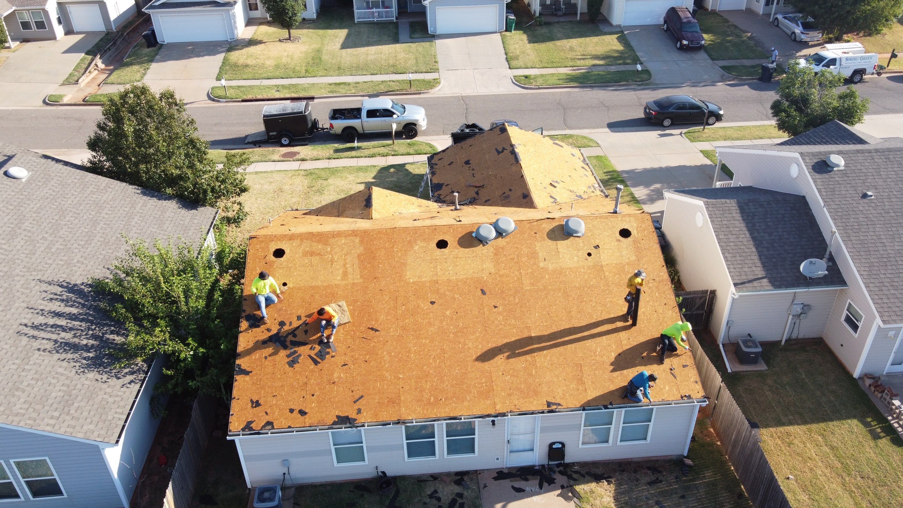 Residential Roofing Installation using GAF Natural Shadow  by A & H Roofing and Contracting
