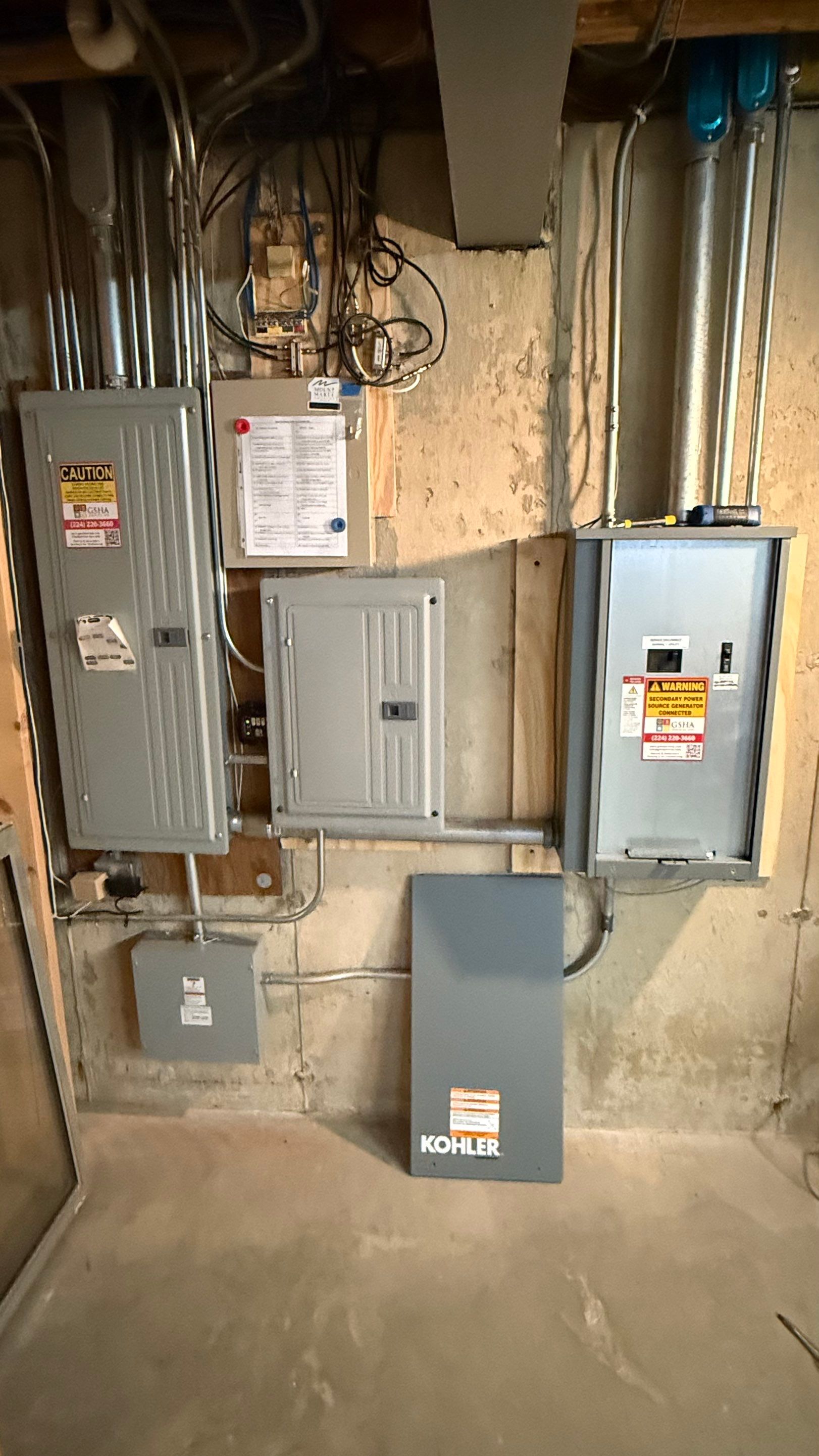 Kohler 20kW RCA Generator & 200A Whole‑House Transfer Switch – Lake Ville, IL by GSHA Services LTD