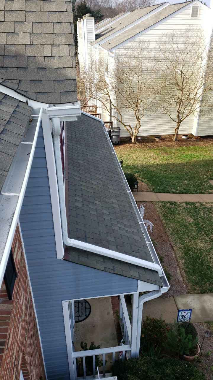Gutter Cleaning using water by G&H Home Tech Pros LLC