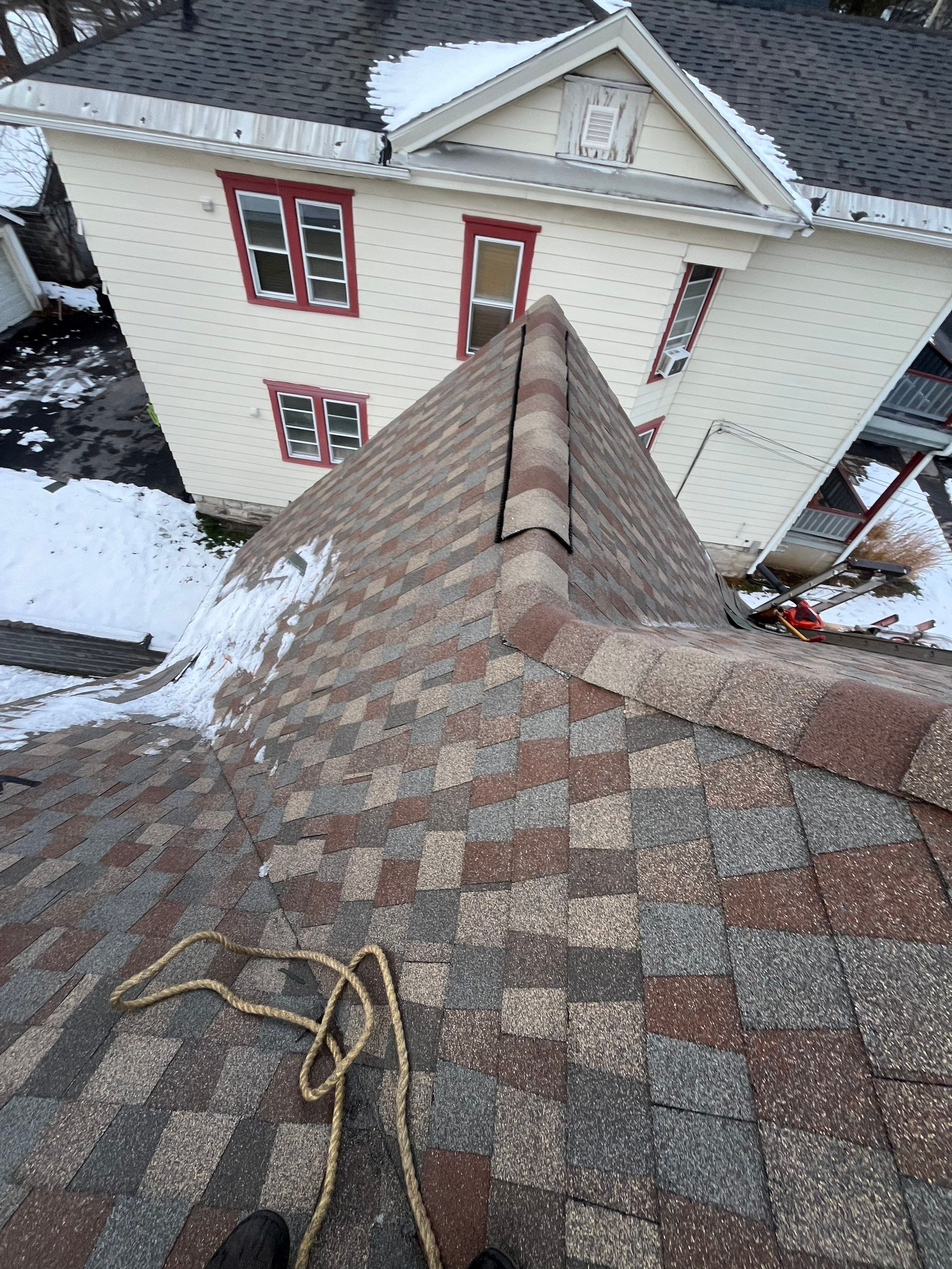 🏠 Full Roof Replacement with GAF Shingles in Syracuse, NY! 🔨✨ by Alpha Omega Roofing LLC