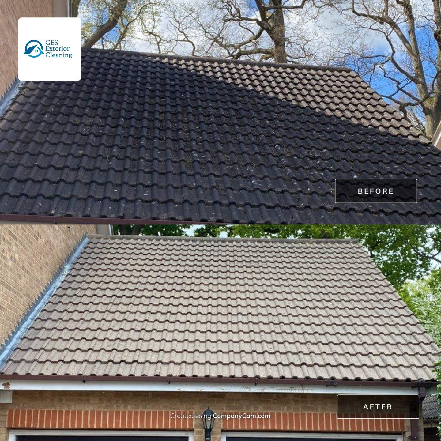 Roof - Driveway - Patio using Honda 15lpm Low Pressure Washing Machine by Ges Exterior Cleaning ltd