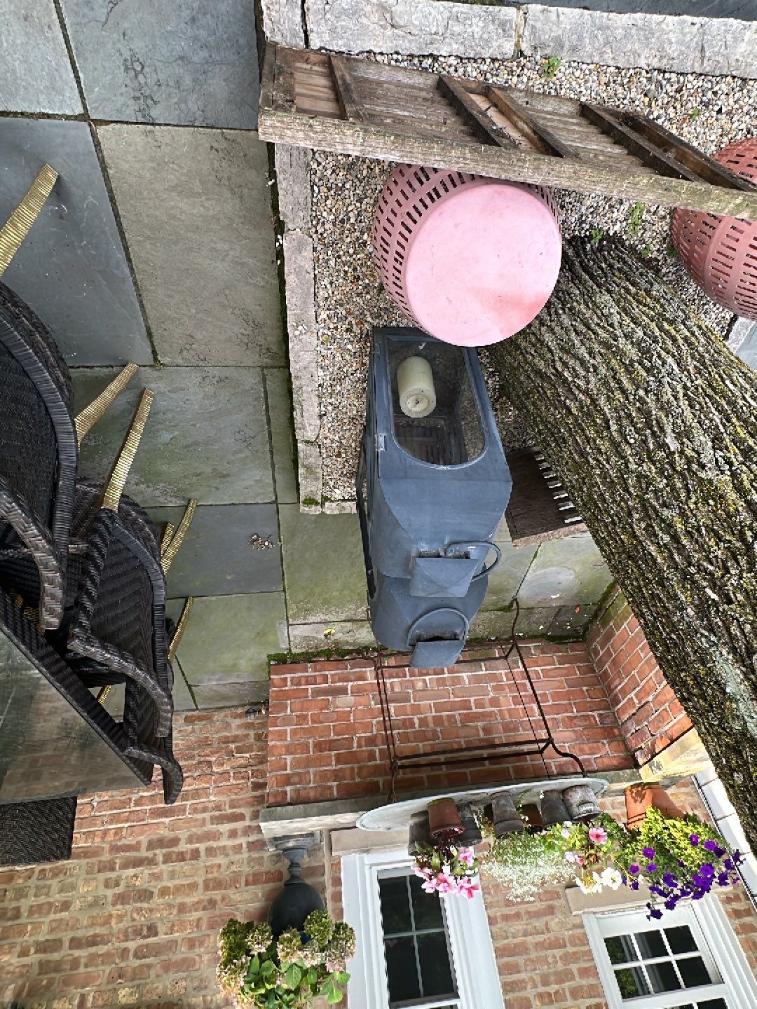 natural stone cleaning using Algaecide, soft wash soap by Northern Power Washing LLC.