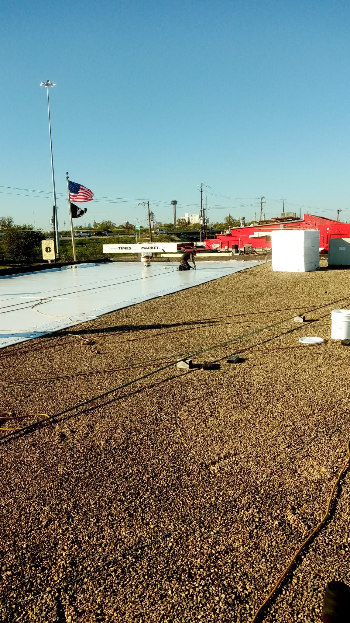 San Antonio Post Office Recover with a 20 year NDL warranty by Grell Roofing, LLC