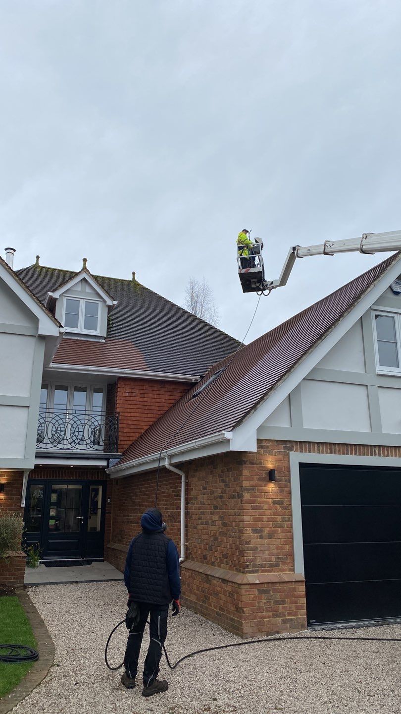 Exterior Clean - Roof - Patio using Mosmatic FSC and Biocide by Ges Exterior Cleaning ltd