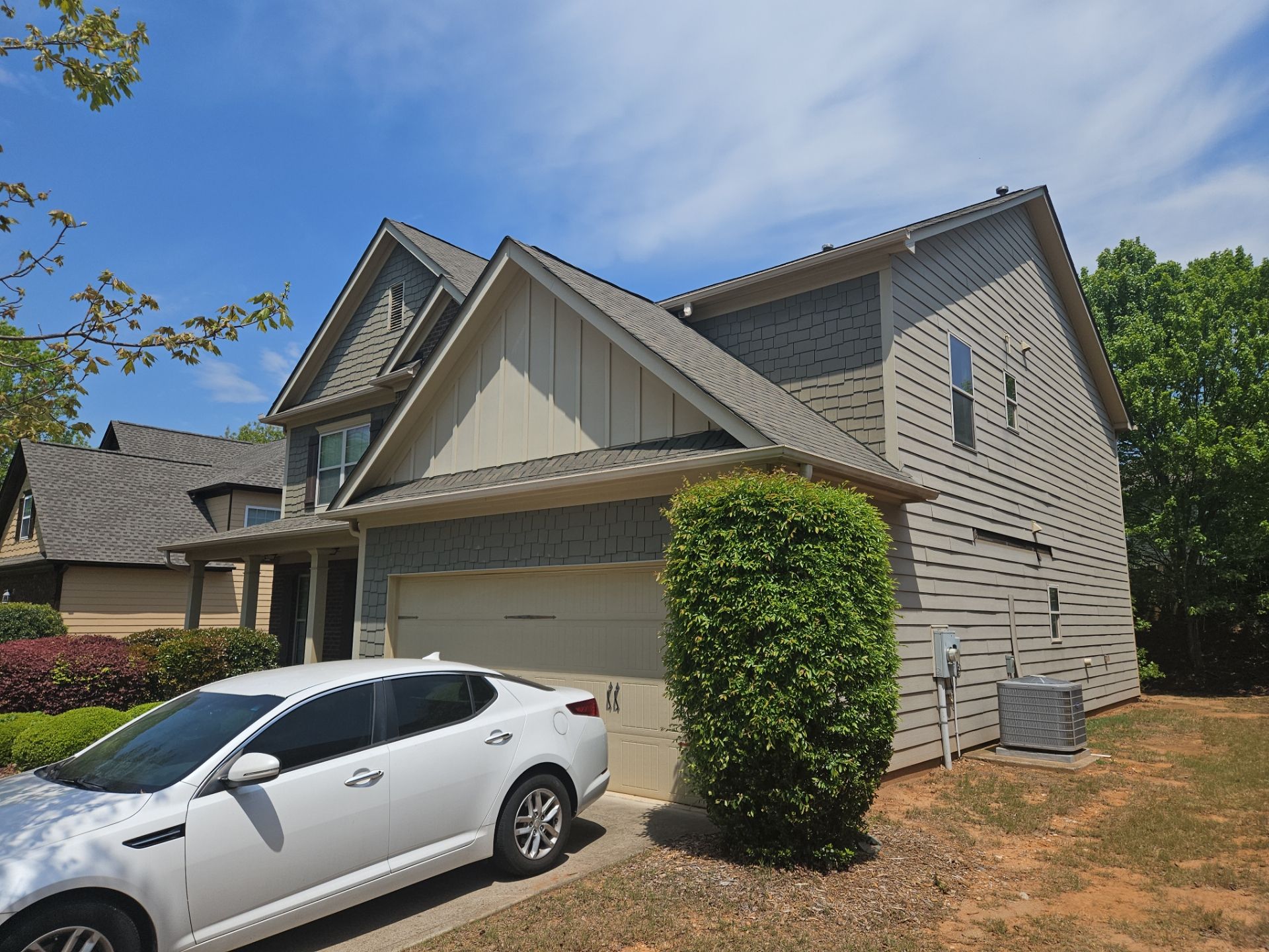 Acworth, GA Partial Siding Replacement using James Hardie Lap Siding by Nelson Exteriors 