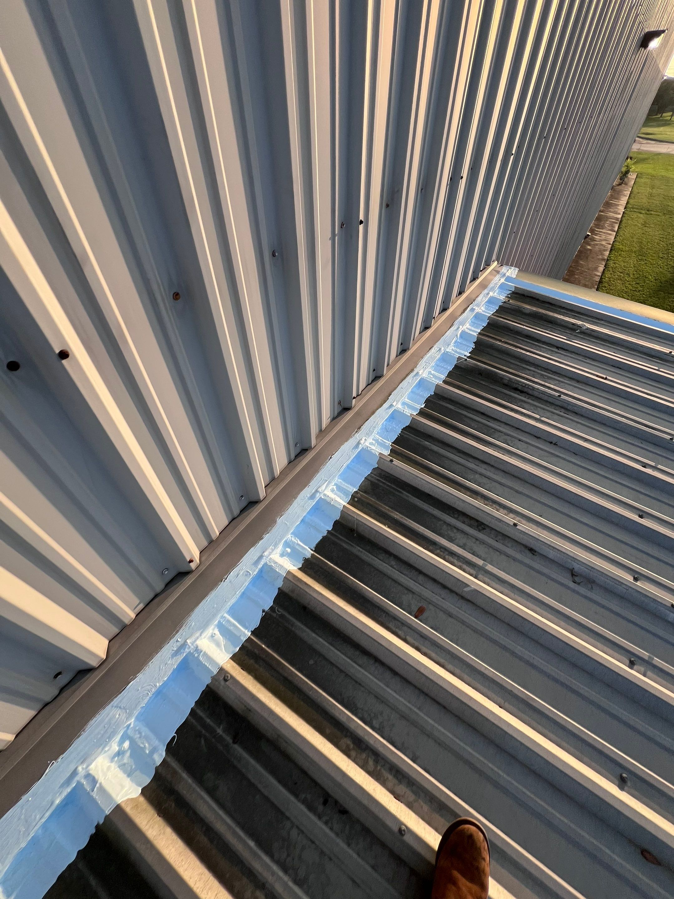 Hail Damage using Metal by Roof Repair Services LLC