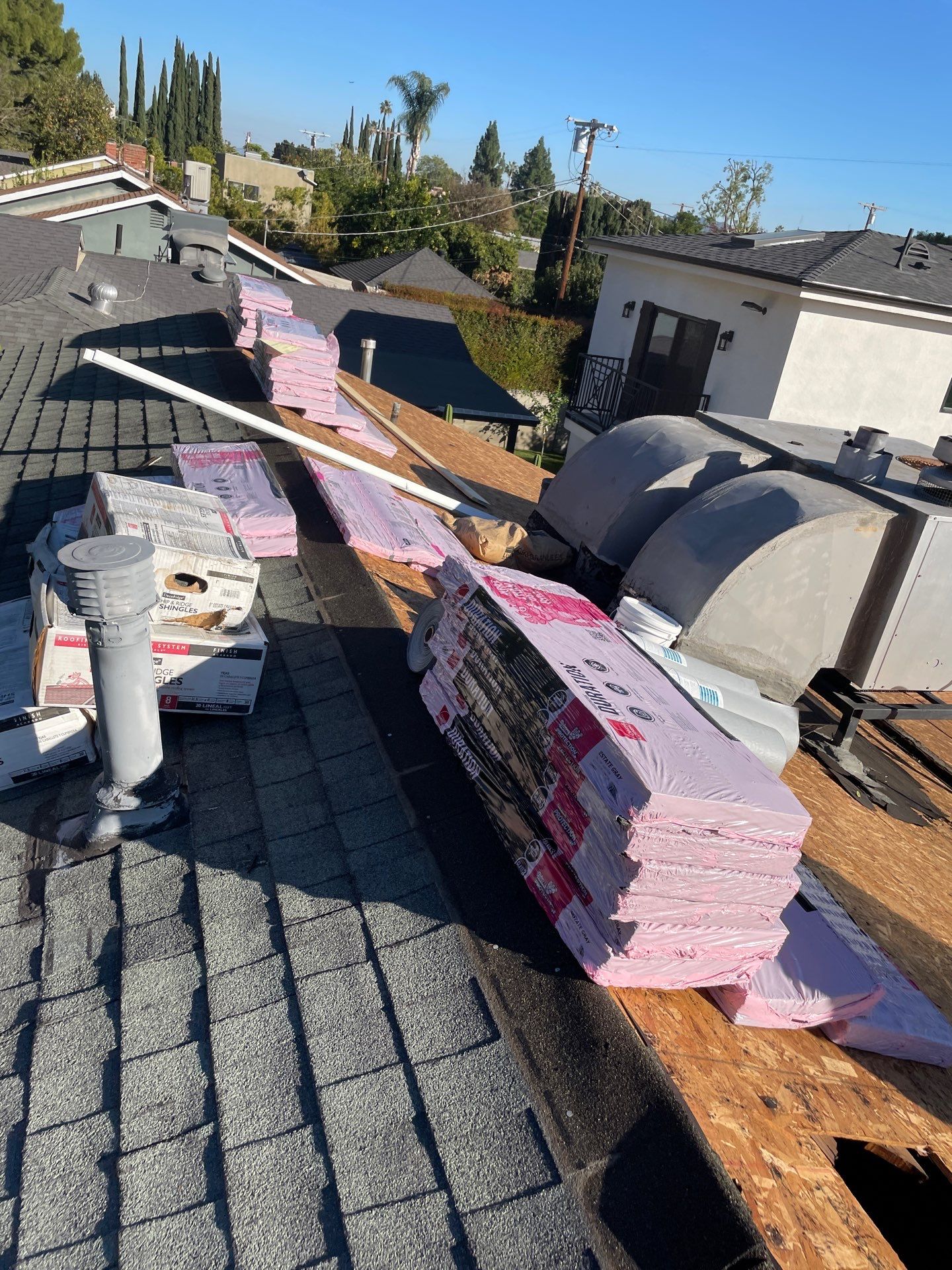 Partial reroof - Residential Project in LA by Hull Brothers Roofing