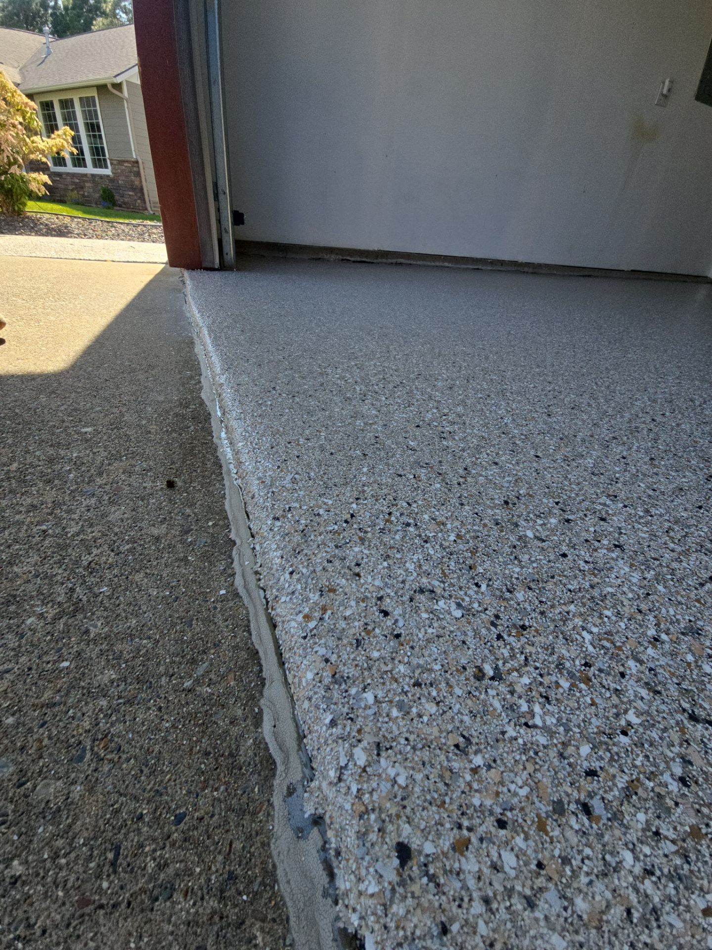 Garage Transformation using Claystone Hybrid by Croc Coatings, LLC