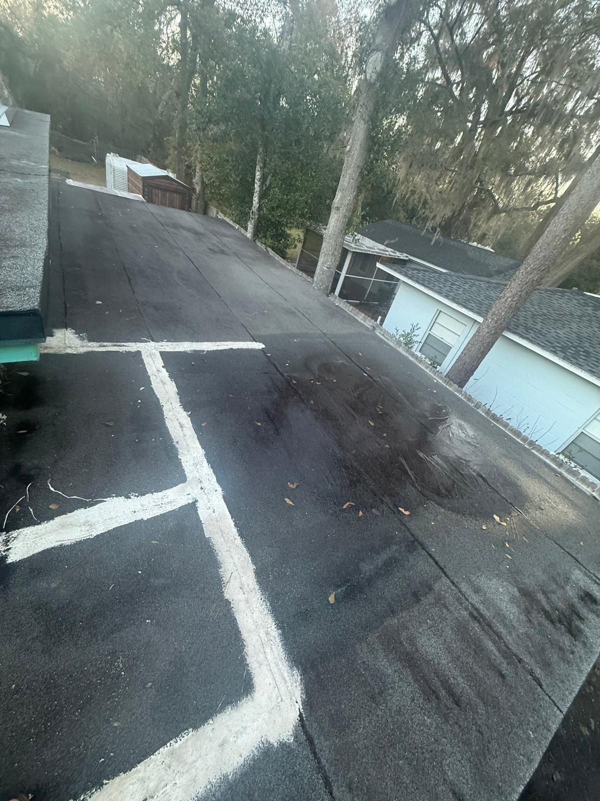 Flat Roof Renovation Due to Water Accumulation by urban green energy llc