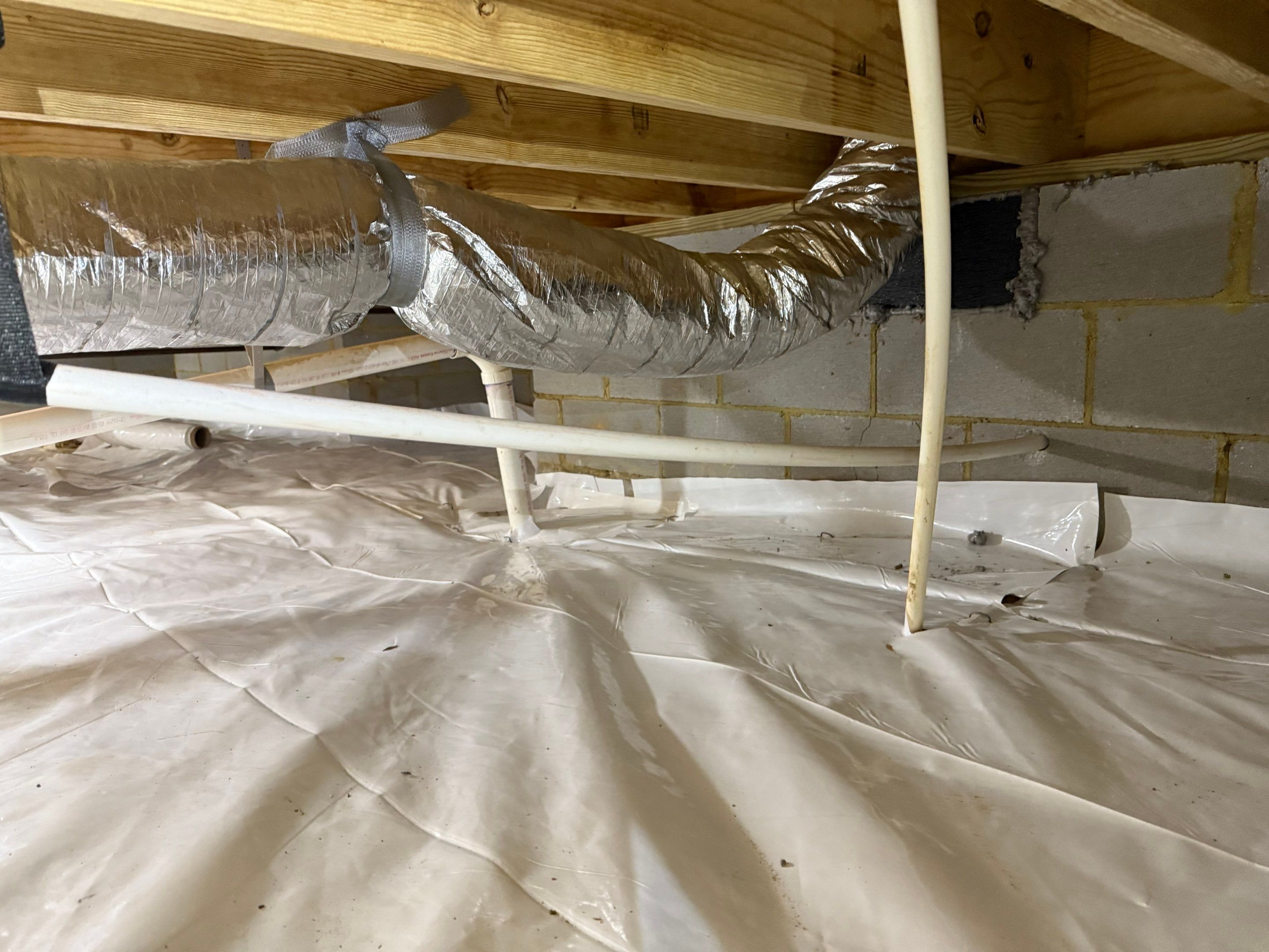 Project in Yorktown by Patriot Crawl Space Repairs