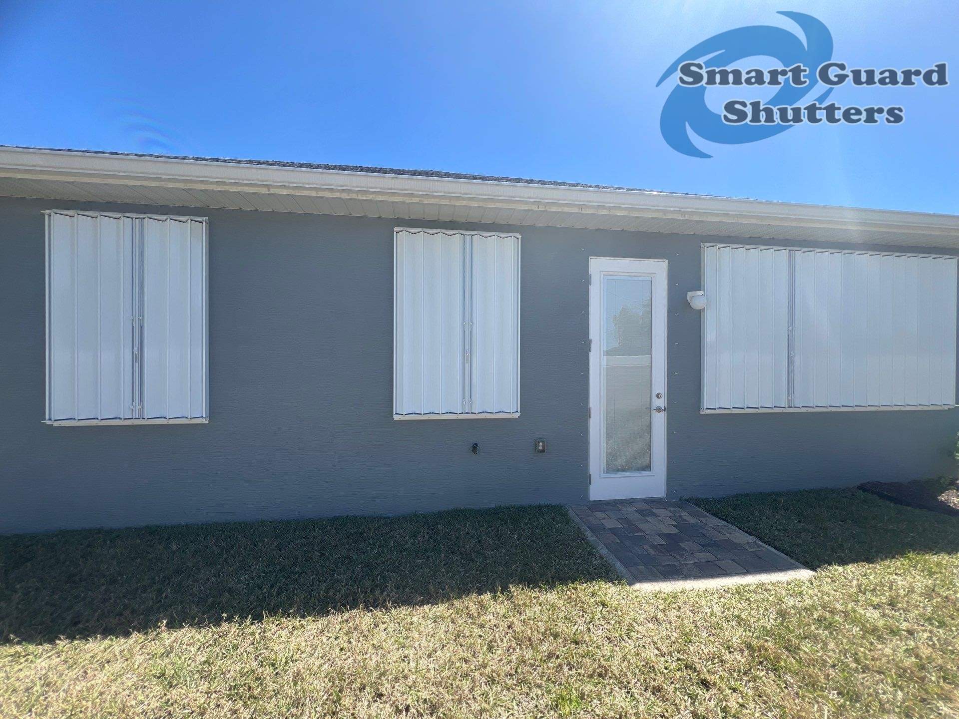 Hurricane Protection in White by Smart Guard Shutters