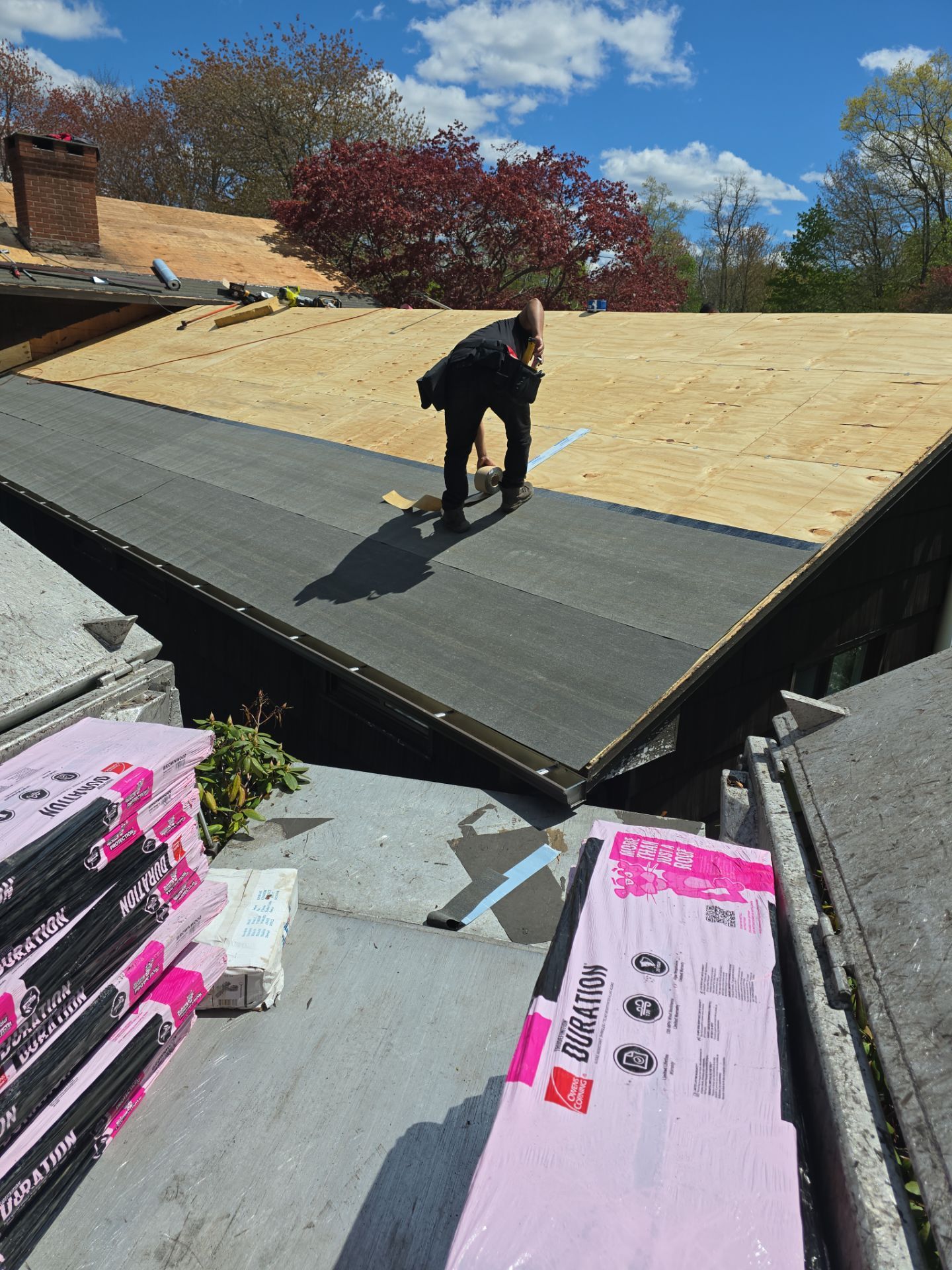 Residential Roof Replacement and Plywood Sheathing Repair in Torrington by A Plus Exterior