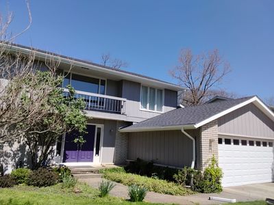 White K-Style Gutter installation in beachwood